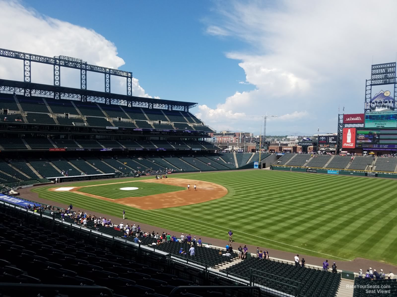 section 215, row 8 seat view  - coors field