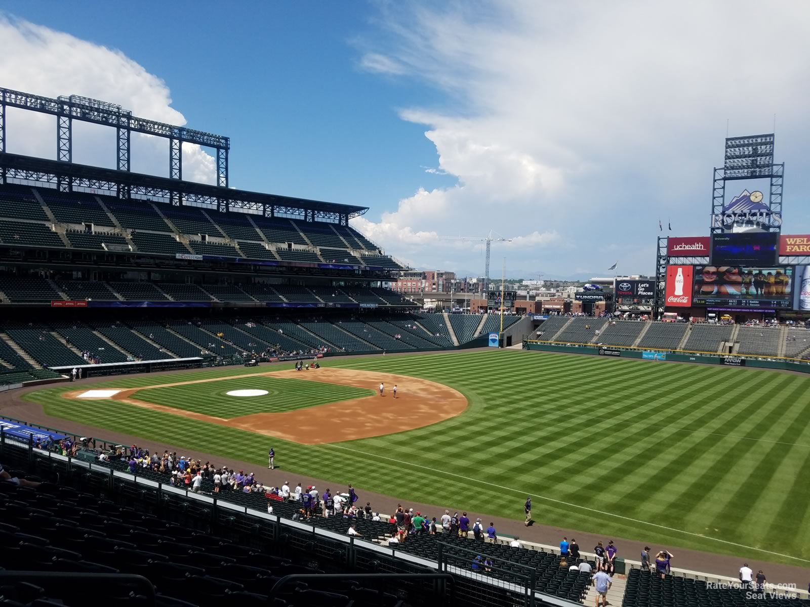 section 216, row 8 seat view  - coors field