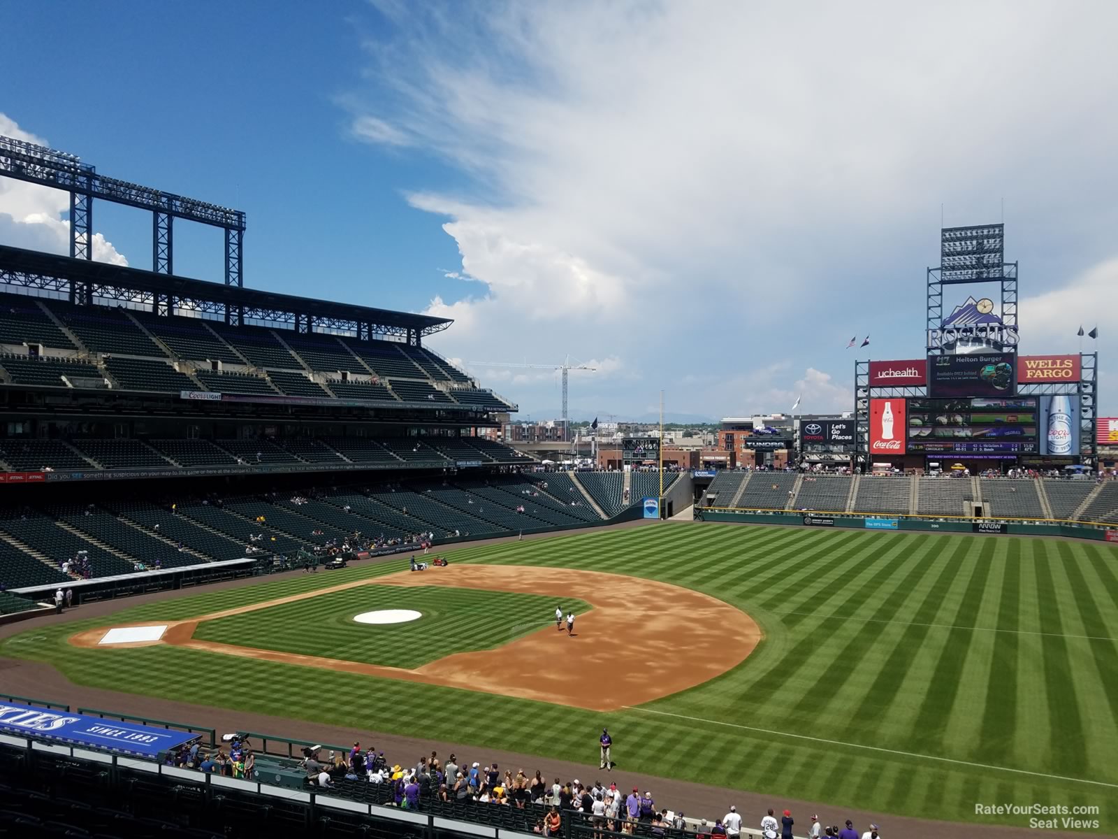 section 218, row 8 seat view  - coors field