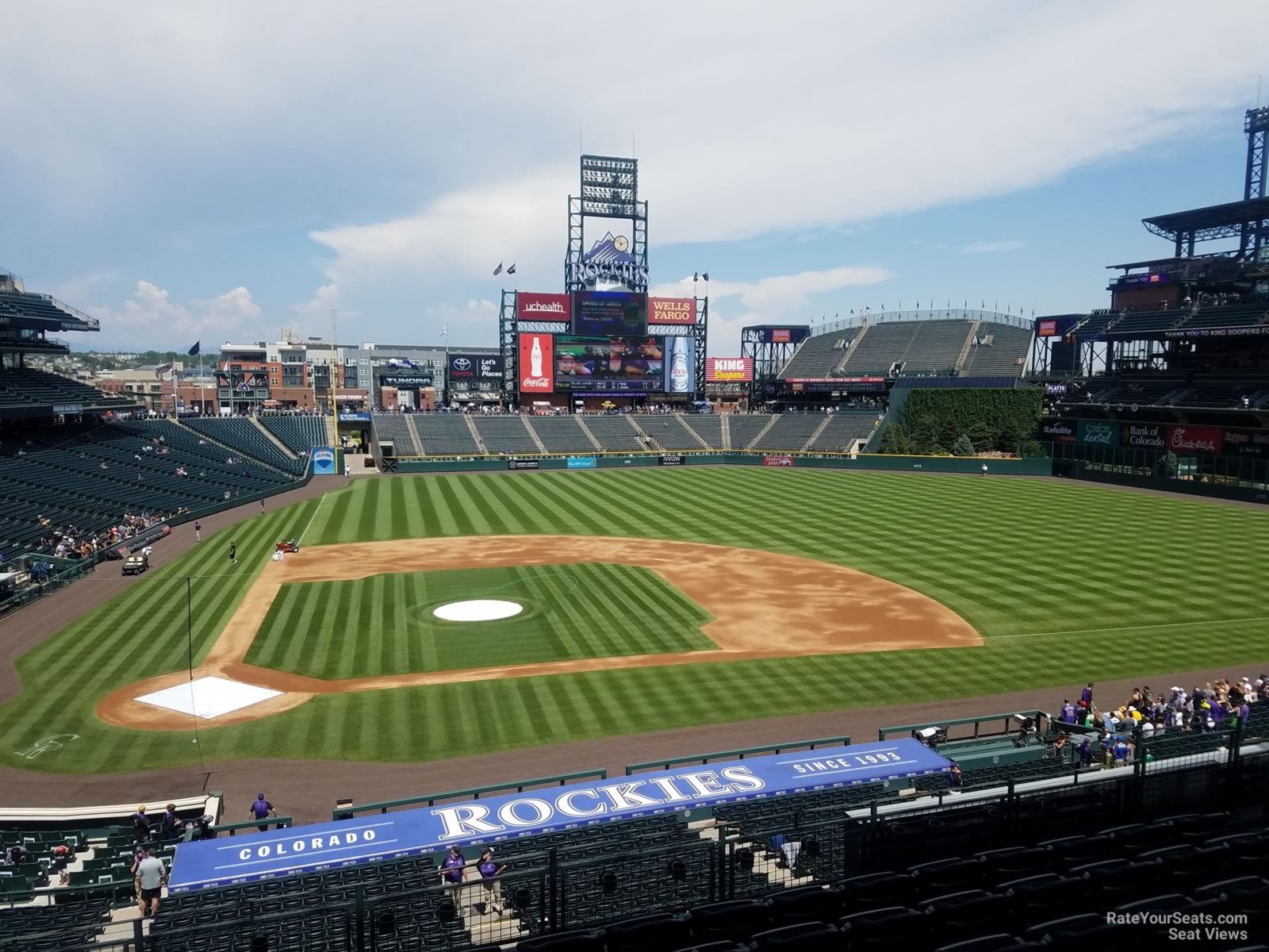 section 225, row 8 seat view  - coors field
