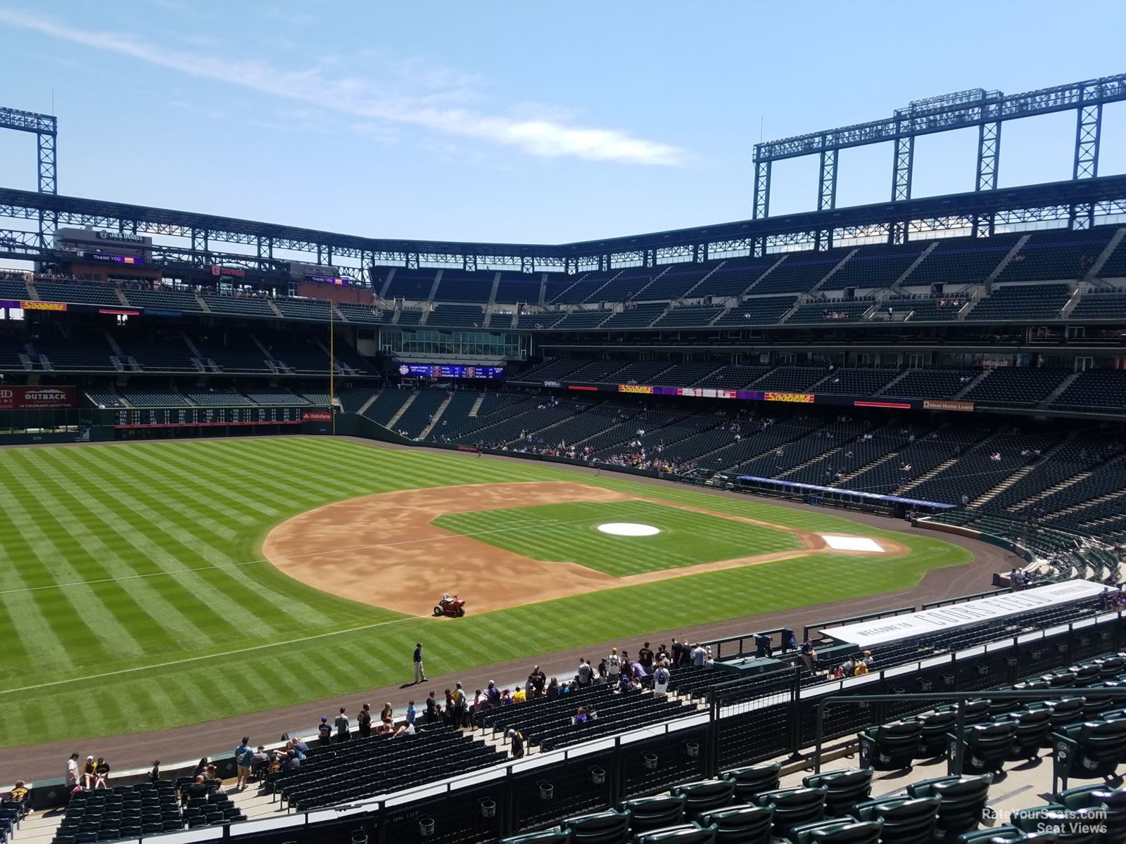 section 243, row 8 seat view  - coors field
