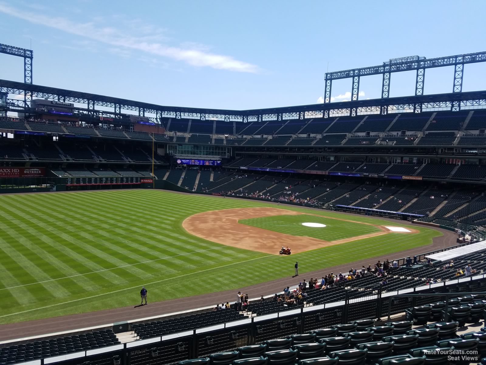 section 245, row 8 seat view  - coors field