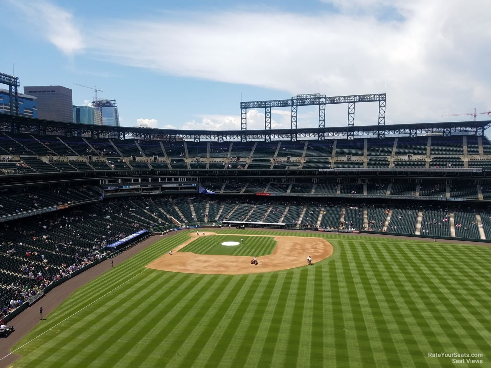 section 305, row 5 seat view  - coors field