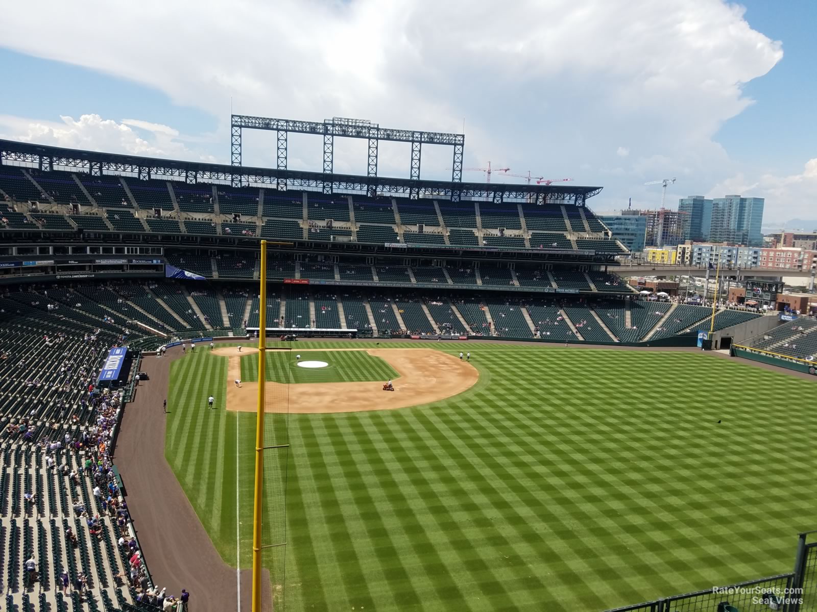 section 308, row 5 seat view  - coors field