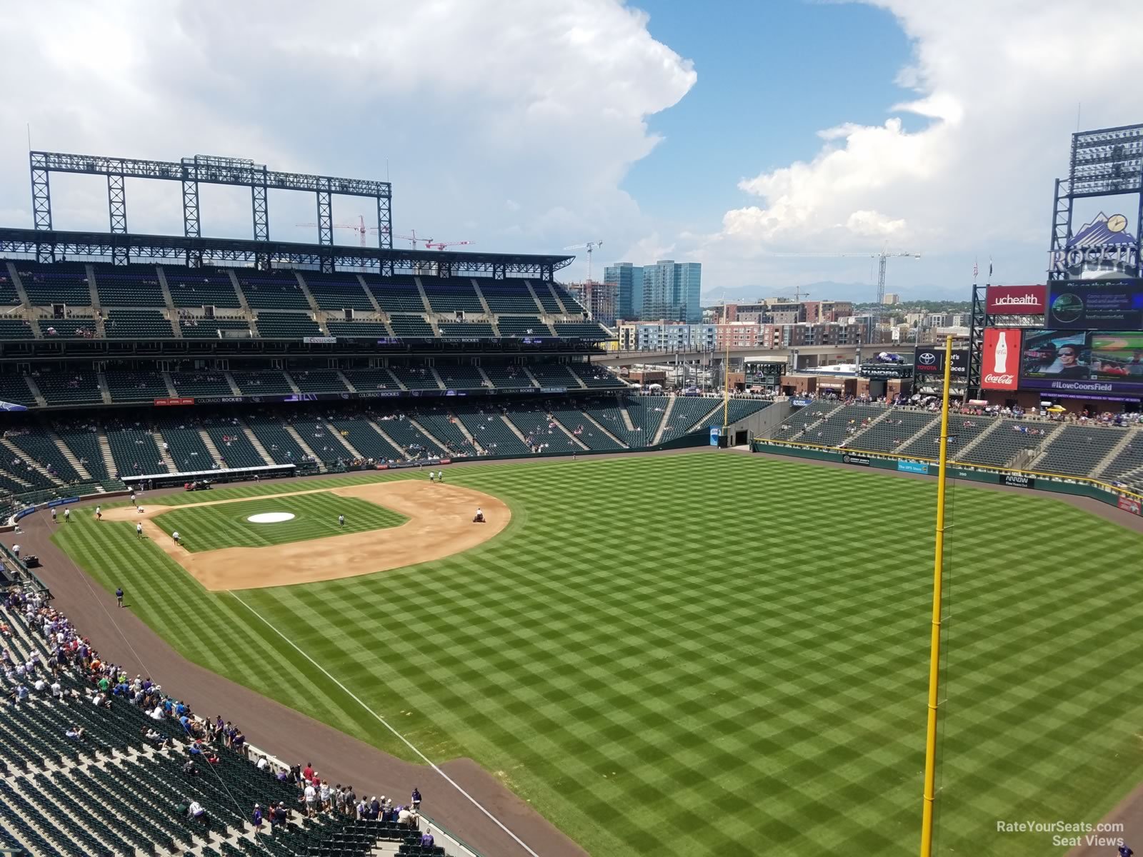 section 310, row 20 seat view  - coors field