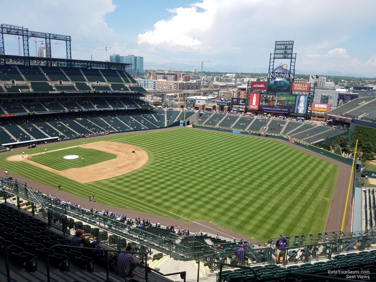 section 314, row 20 seat view  for baseball - coors field
