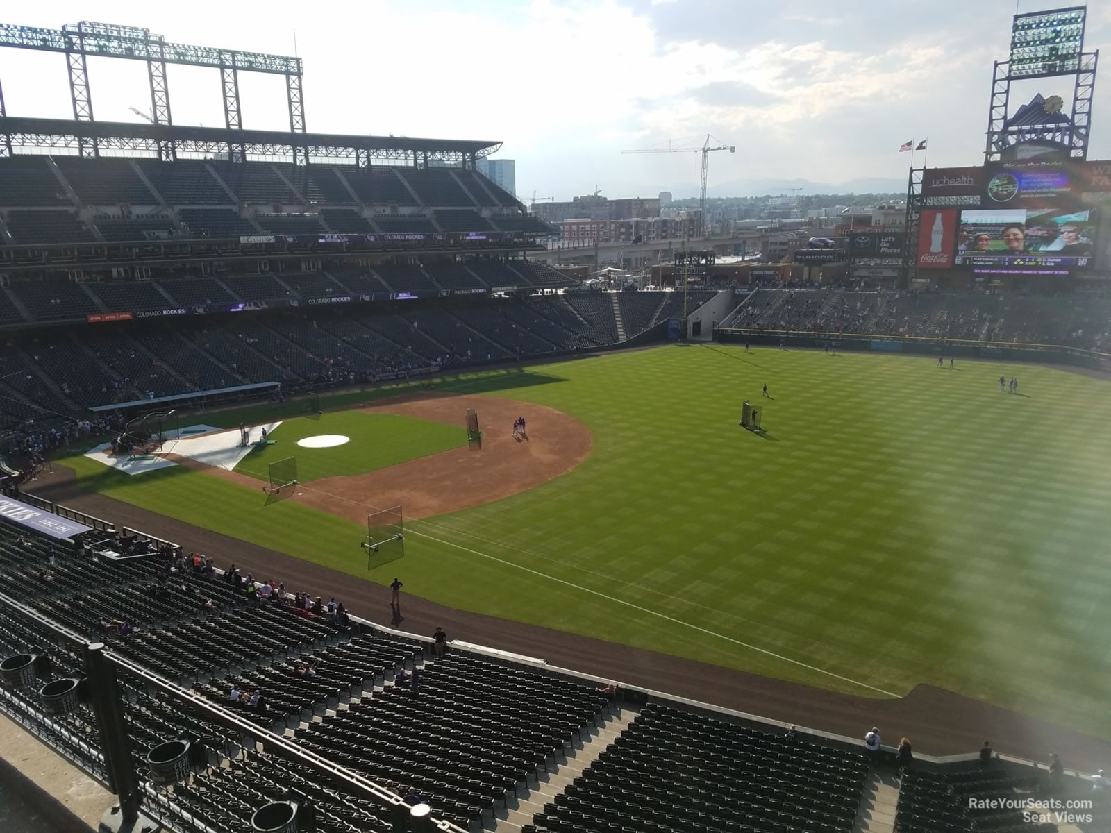 section 316, row 2 seat view  for baseball - coors field