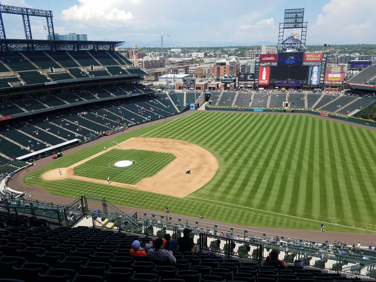 section 318, row 20 seat view  - coors field