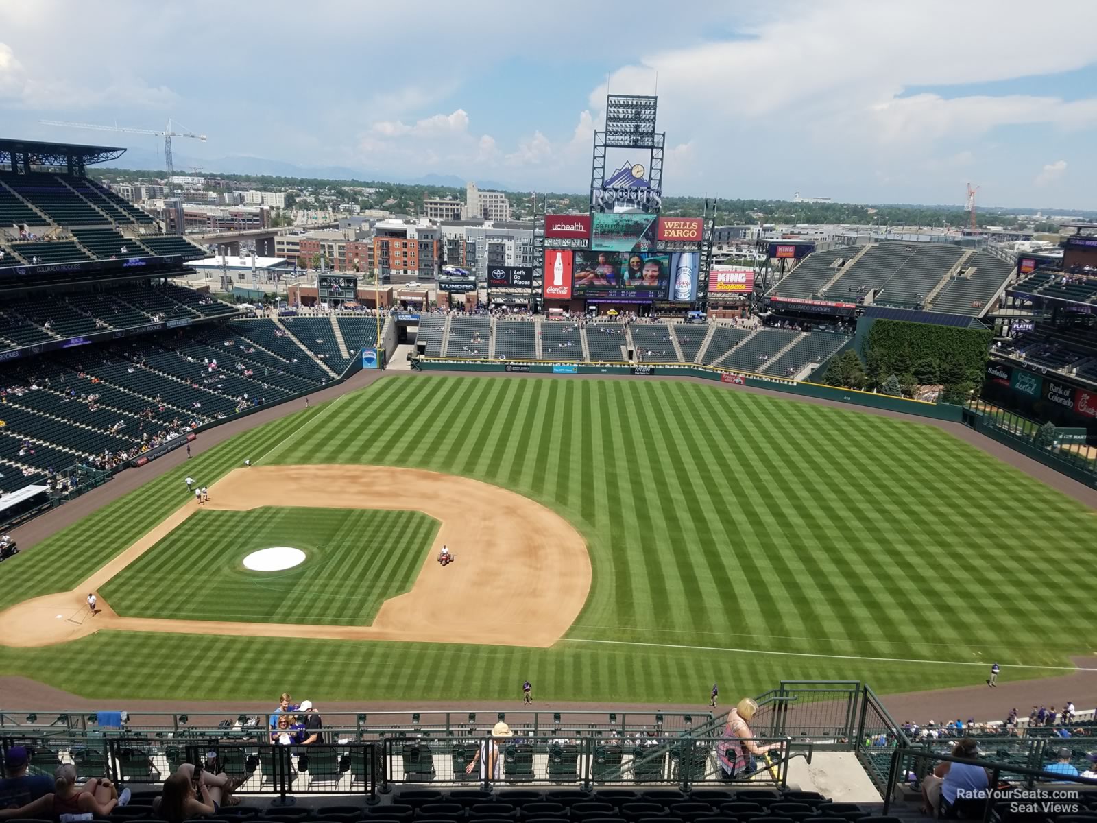section 321, row 20 seat view  for baseball - coors field