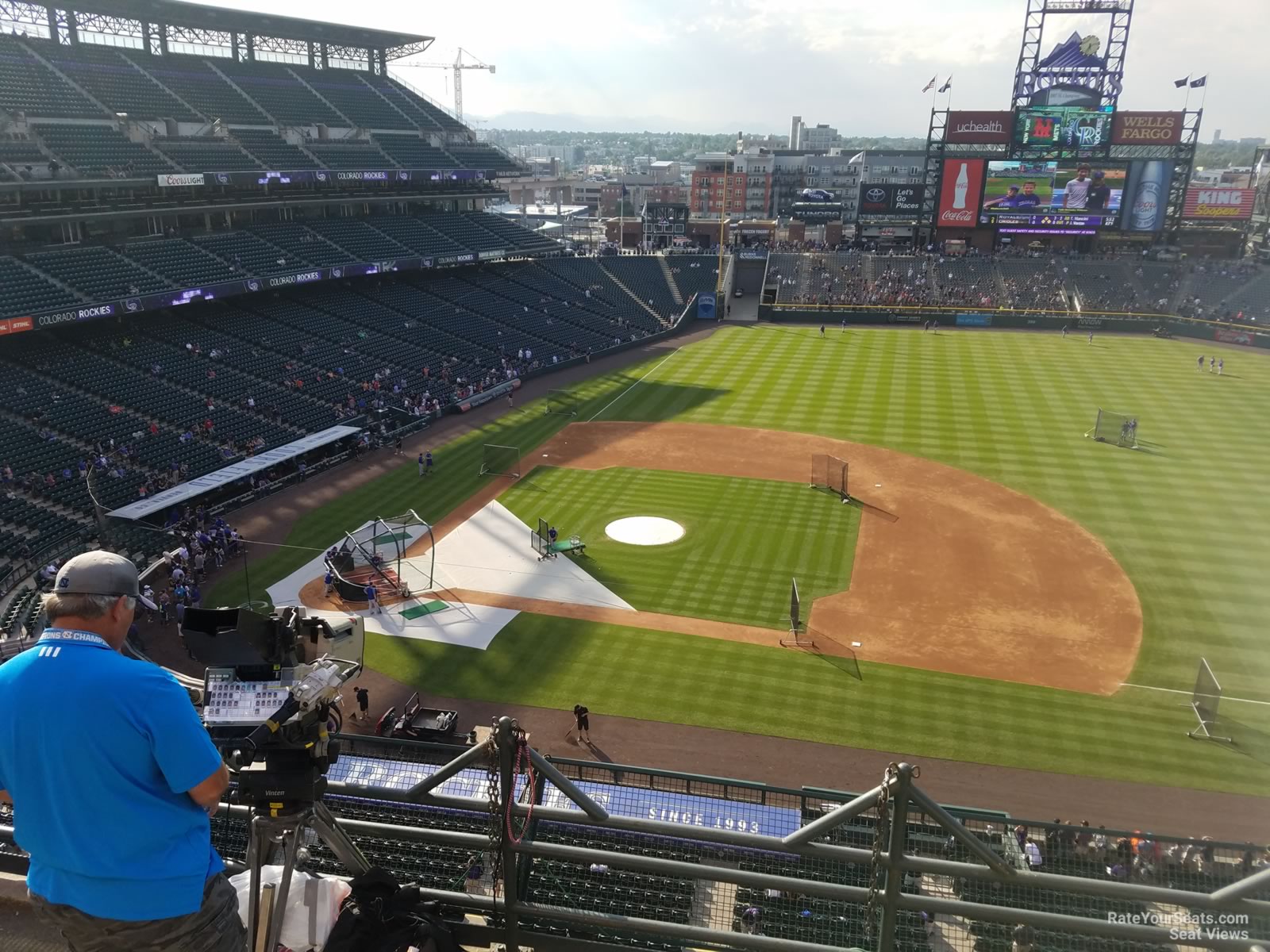section 323, row 2 seat view  for baseball - coors field