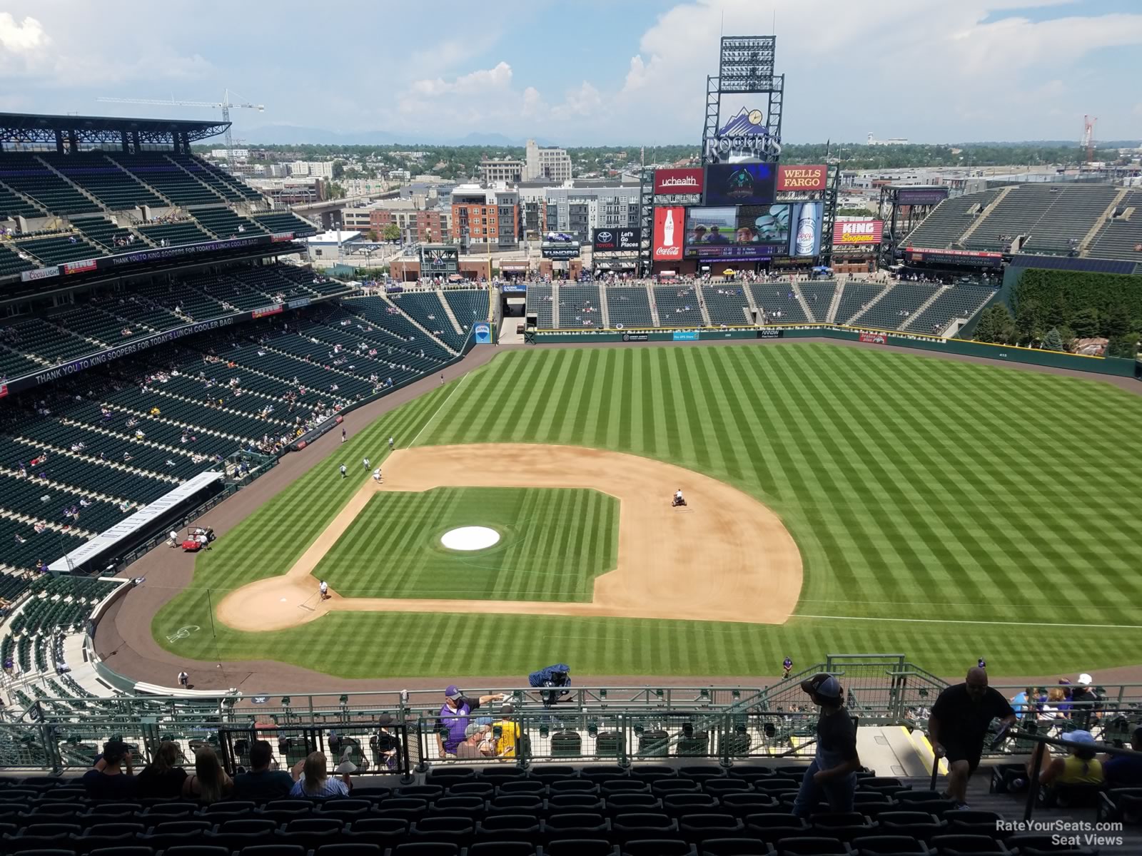 section 323, row 20 seat view  - coors field
