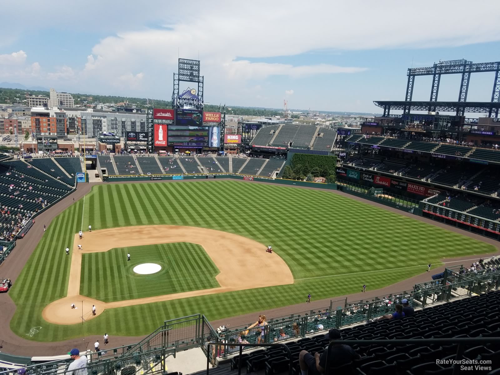 section 326, row 20 seat view  for baseball - coors field