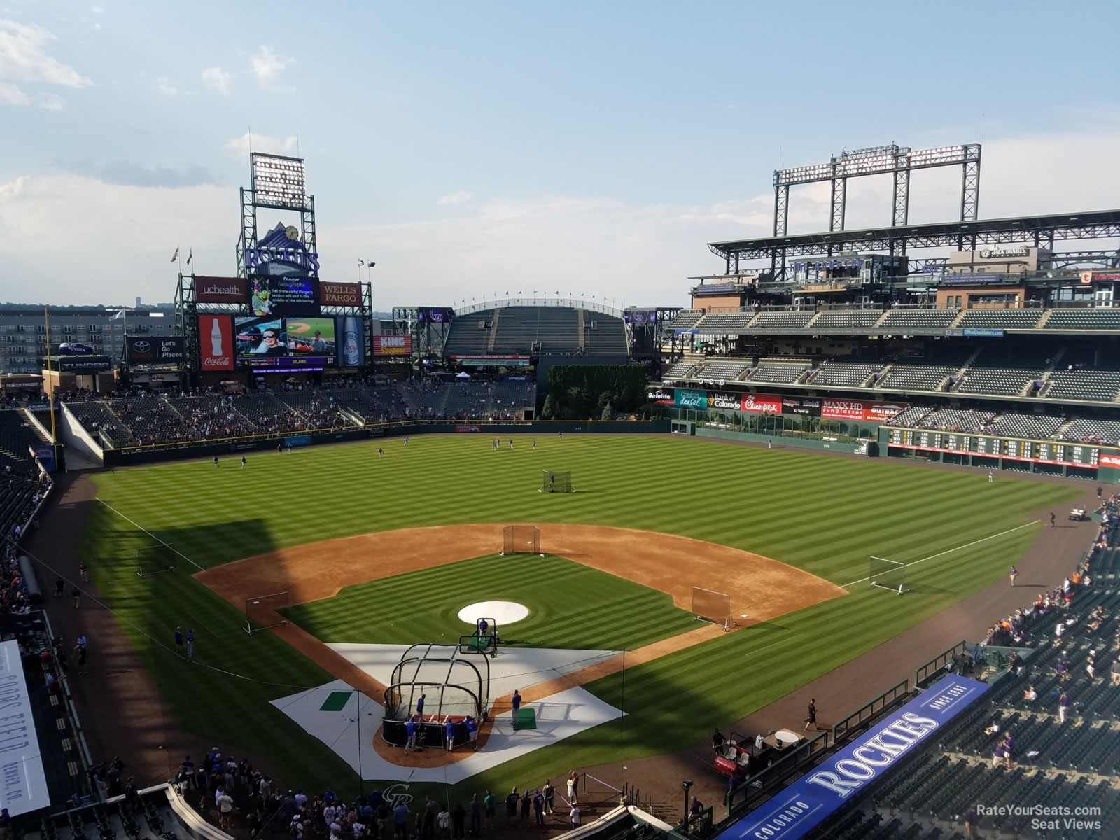section 329, row 2 seat view  for baseball - coors field