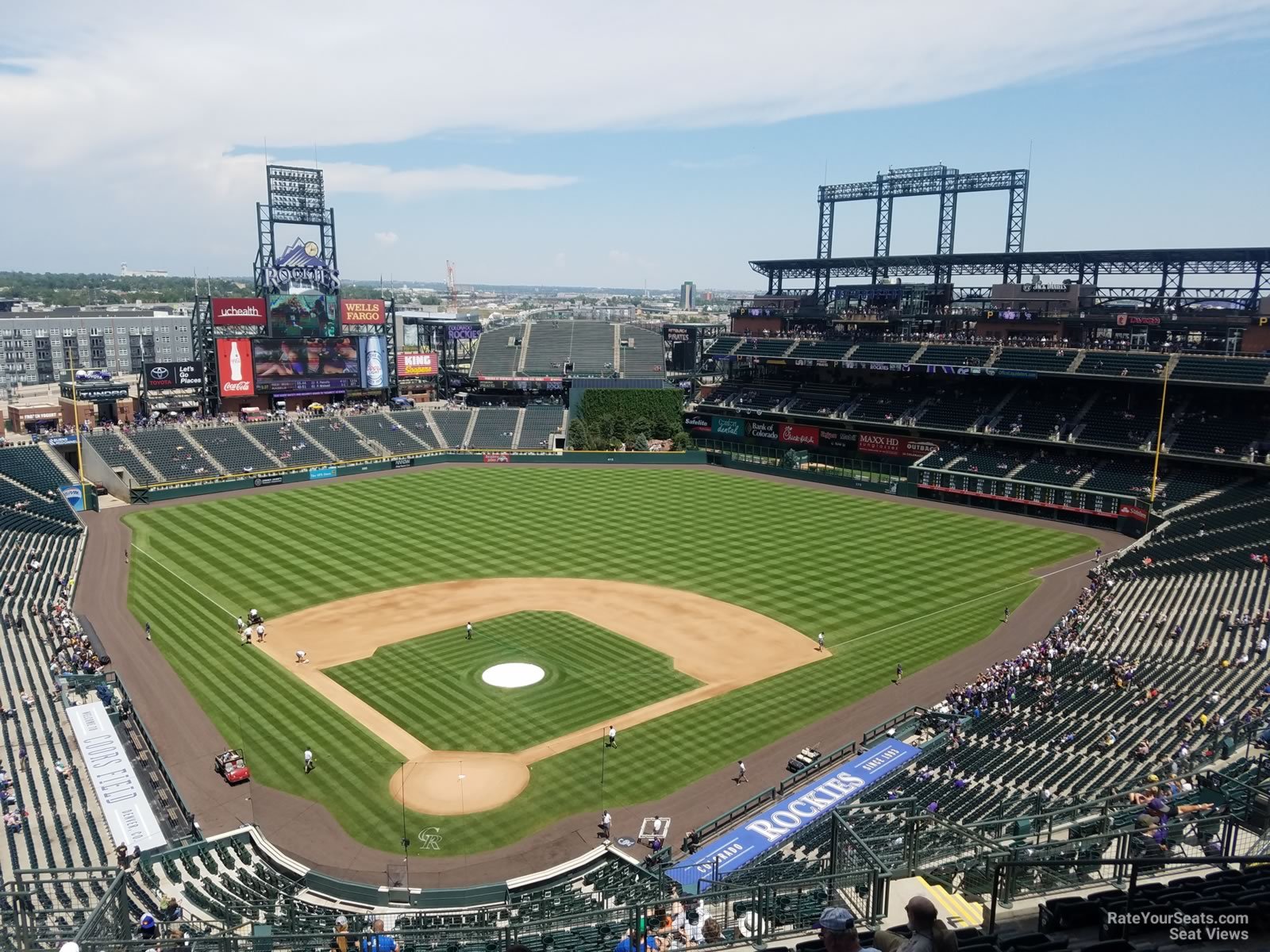 section 329, row 20 seat view  - coors field