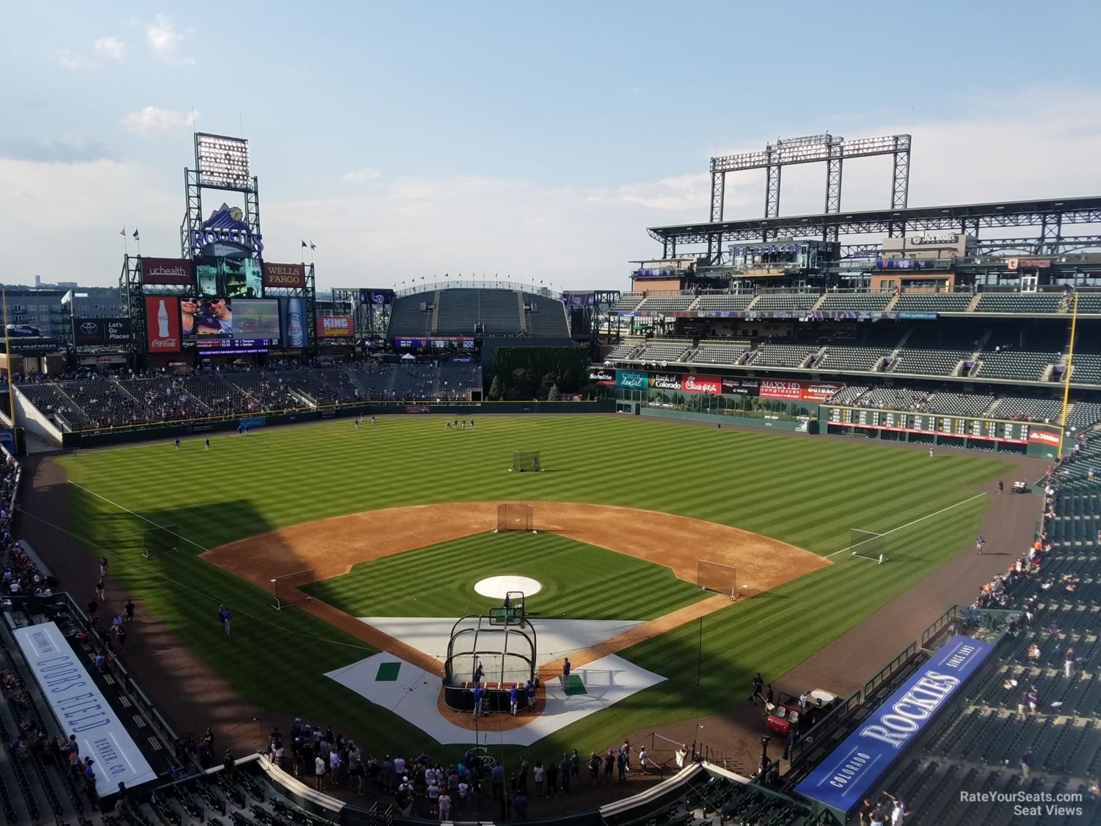 section 330, row 2 seat view for baseball - coors field