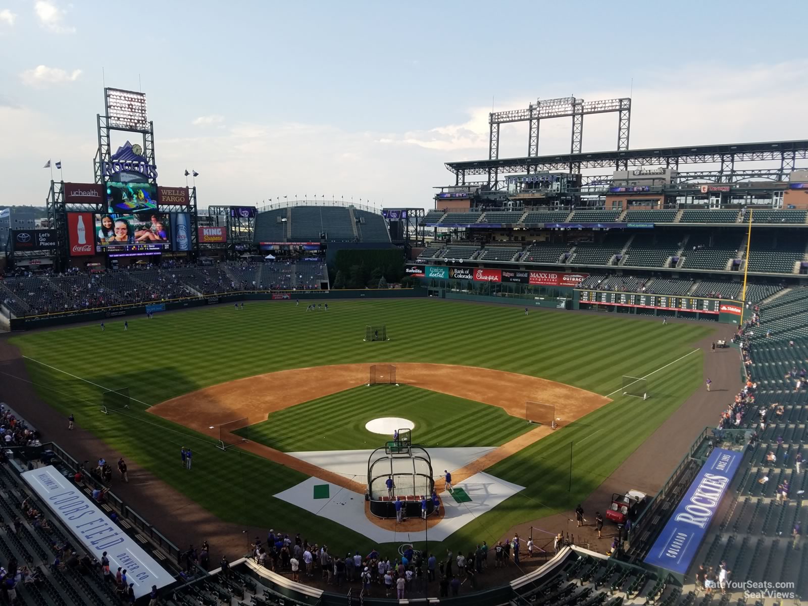 section 331, row 2 seat view  for baseball - coors field