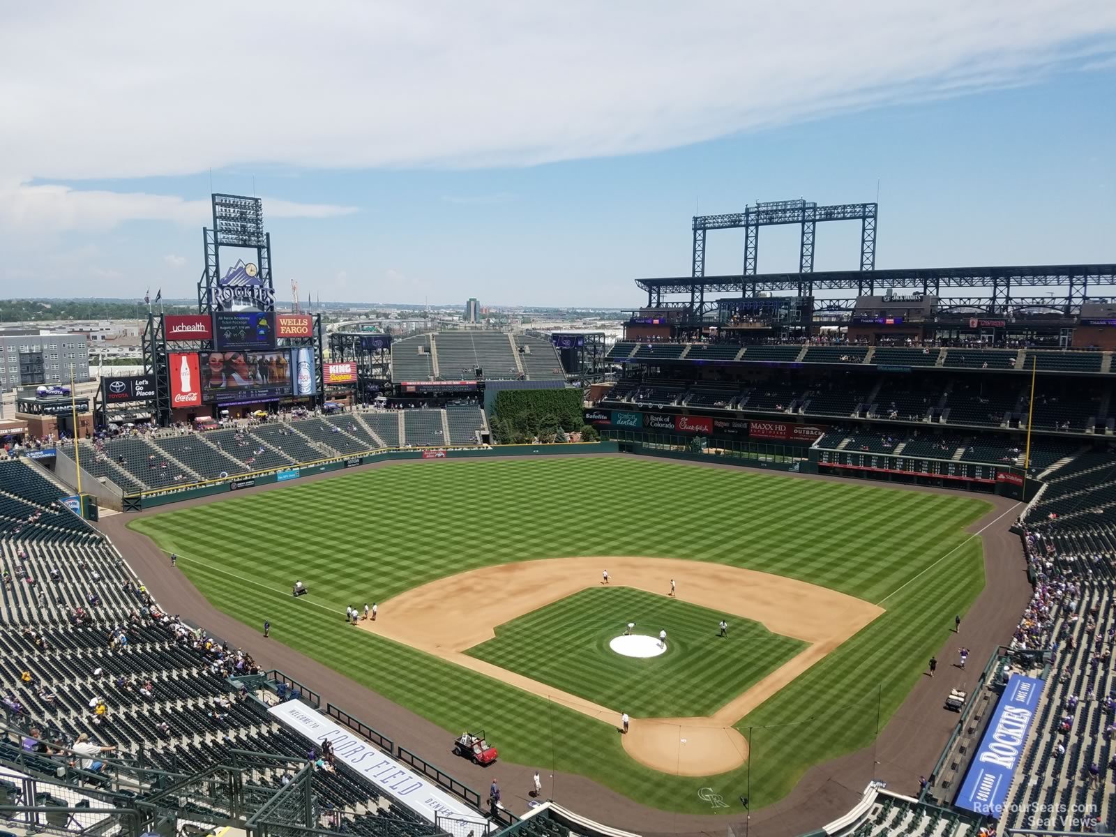 section 332, row 20 seat view  - coors field