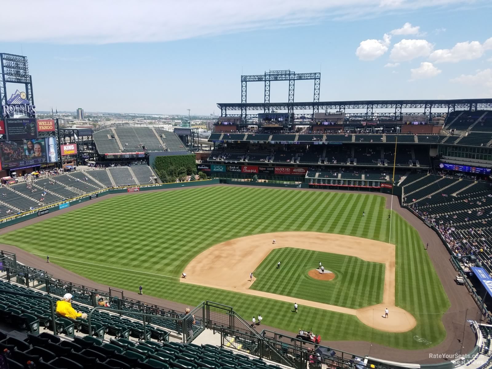 section 335, row 20 seat view  - coors field