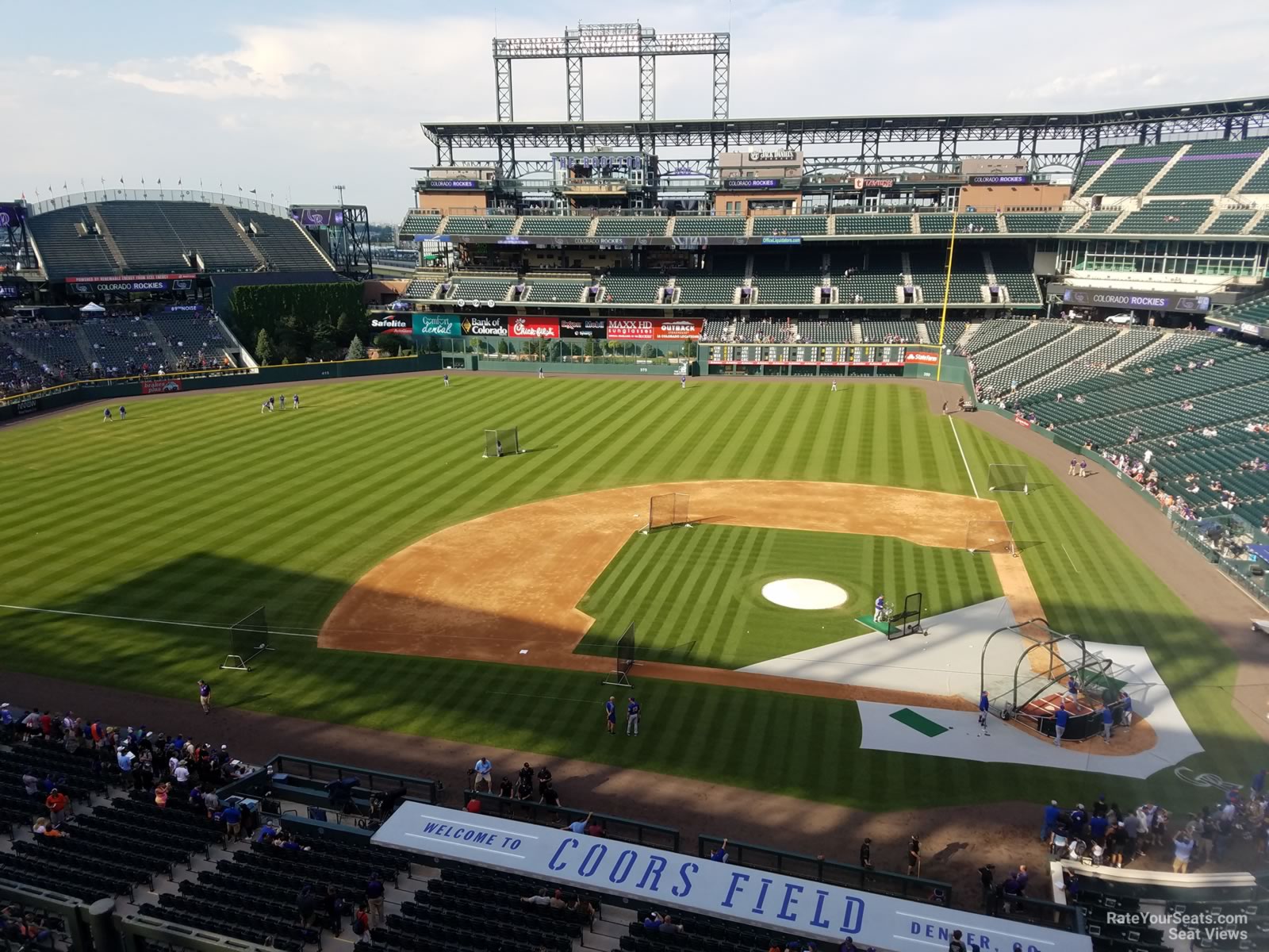 section 336, row 2 seat view  for baseball - coors field
