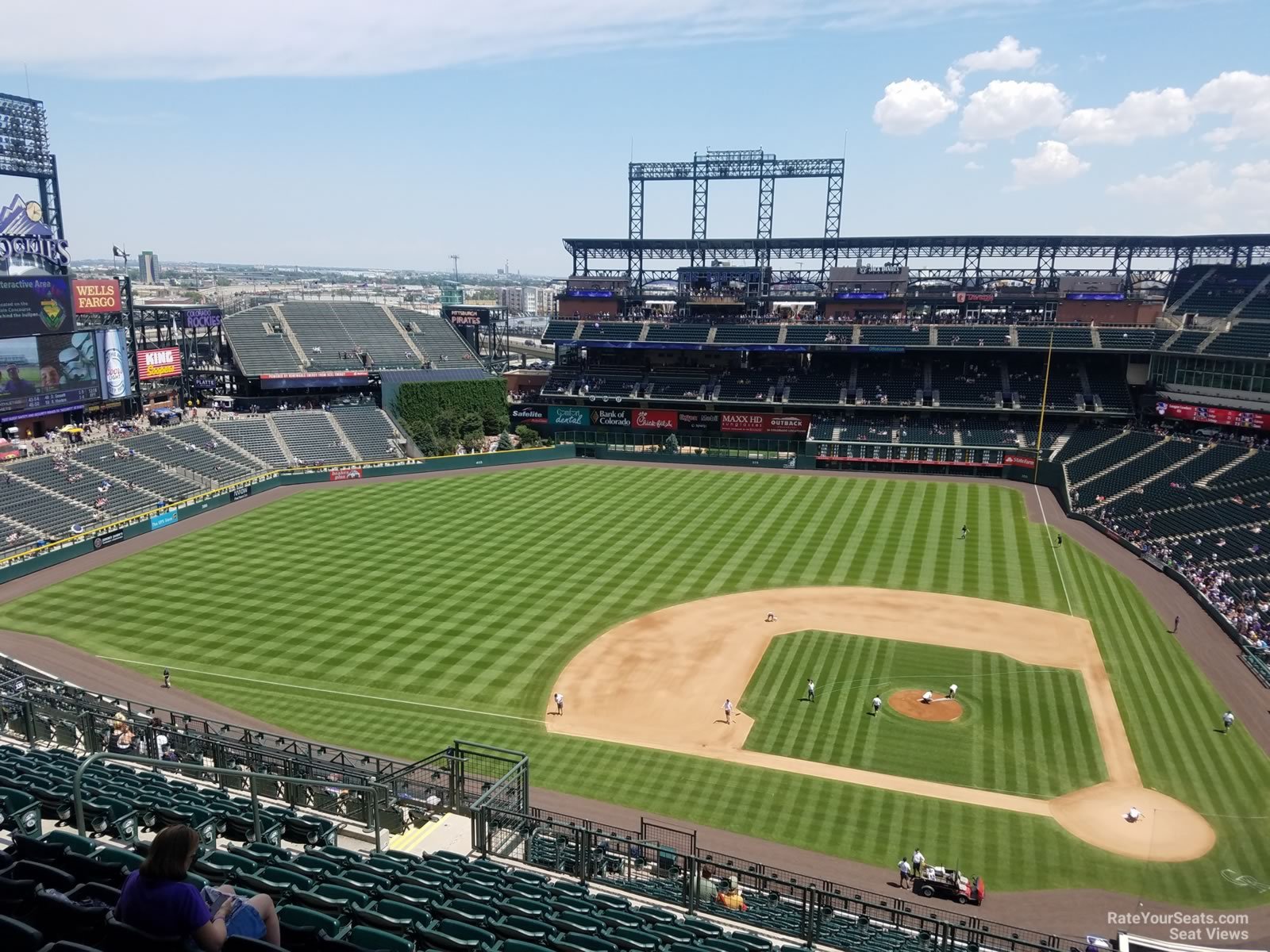 section 336, row 20 seat view  - coors field