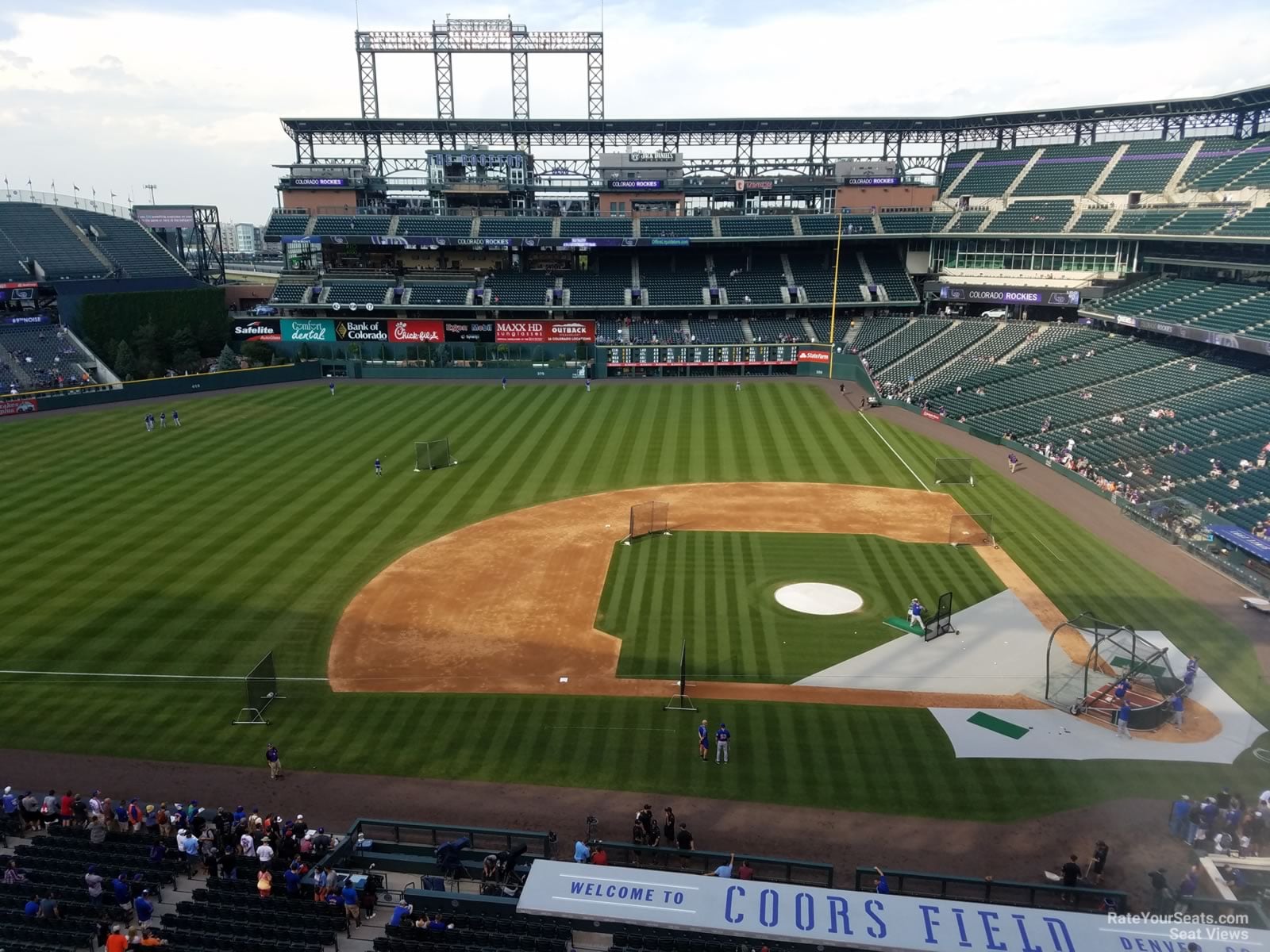 section 338, row 2 seat view  for baseball - coors field