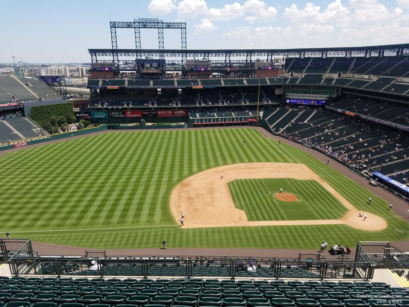 section 340, row 20 seat view  - coors field
