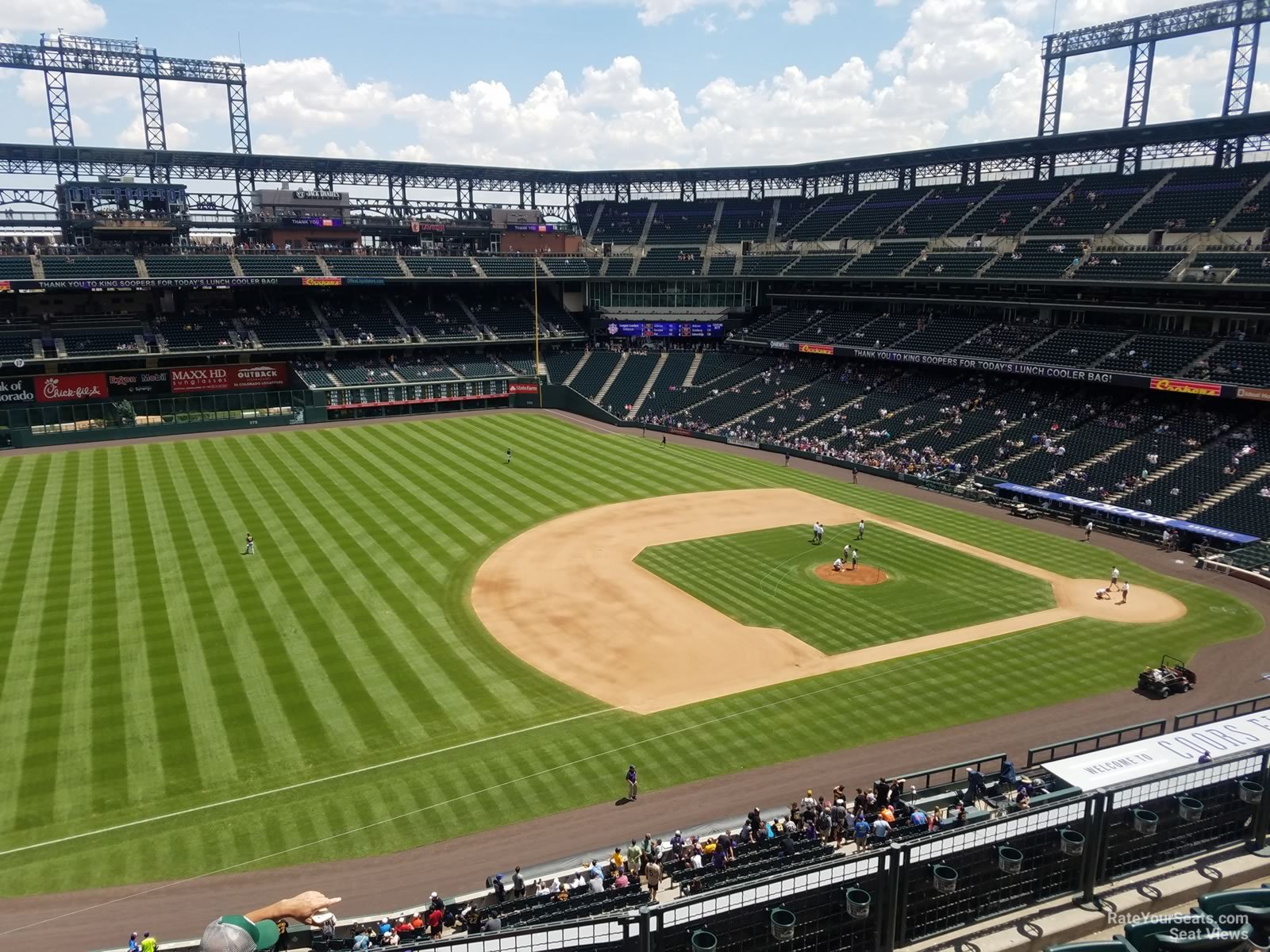 section 343, row 20 seat view  - coors field