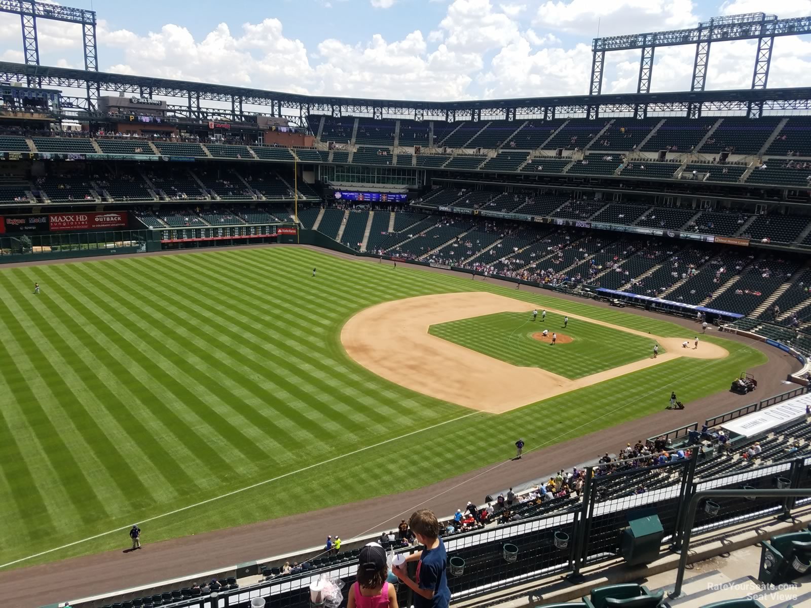 section 345, row 20 seat view  for baseball - coors field