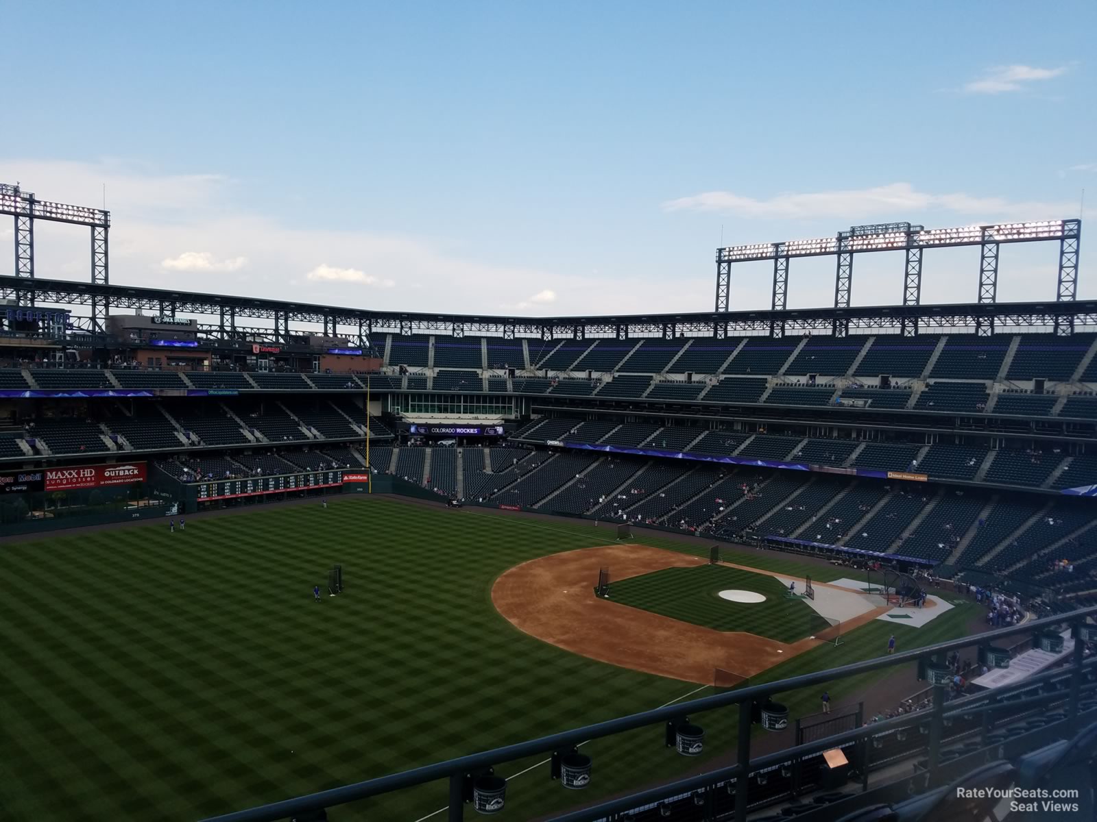 section 347, row 11 seat view  - coors field