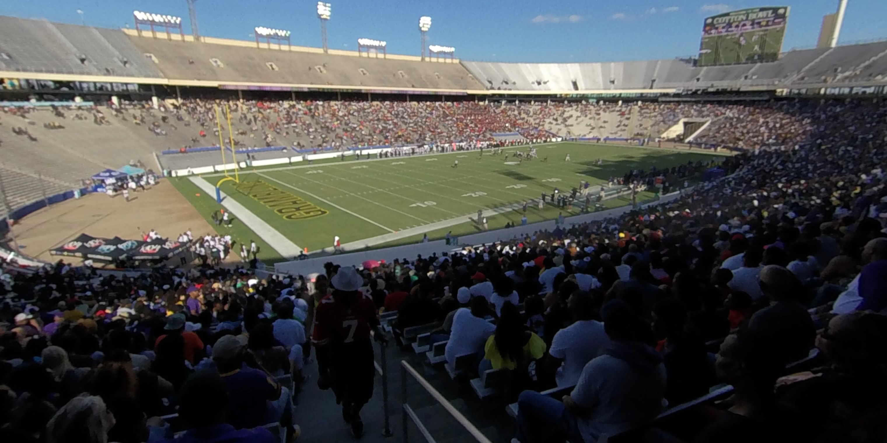 section 10 panoramic seat view  - cotton bowl