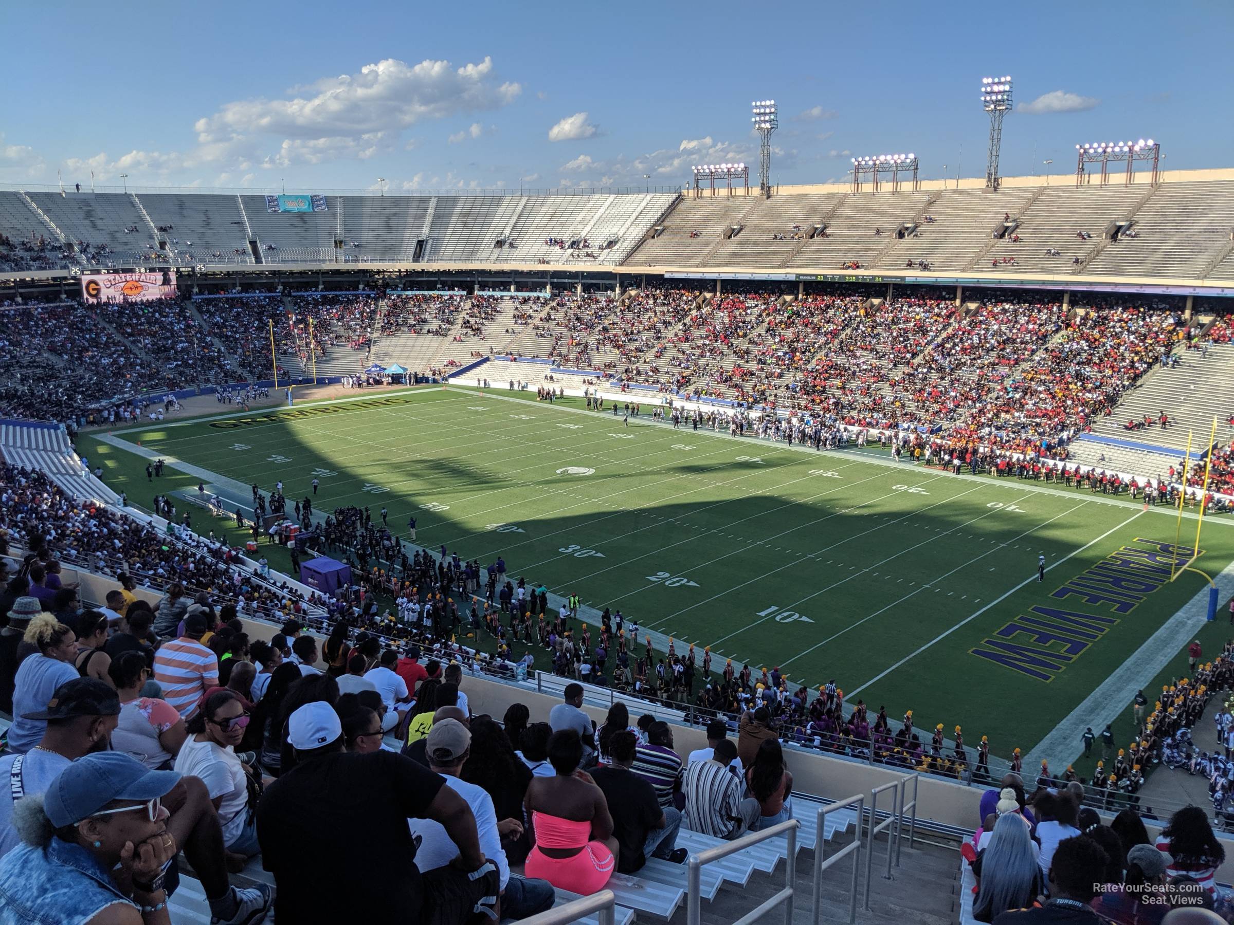 section 101, row 16 seat view  - cotton bowl stadium