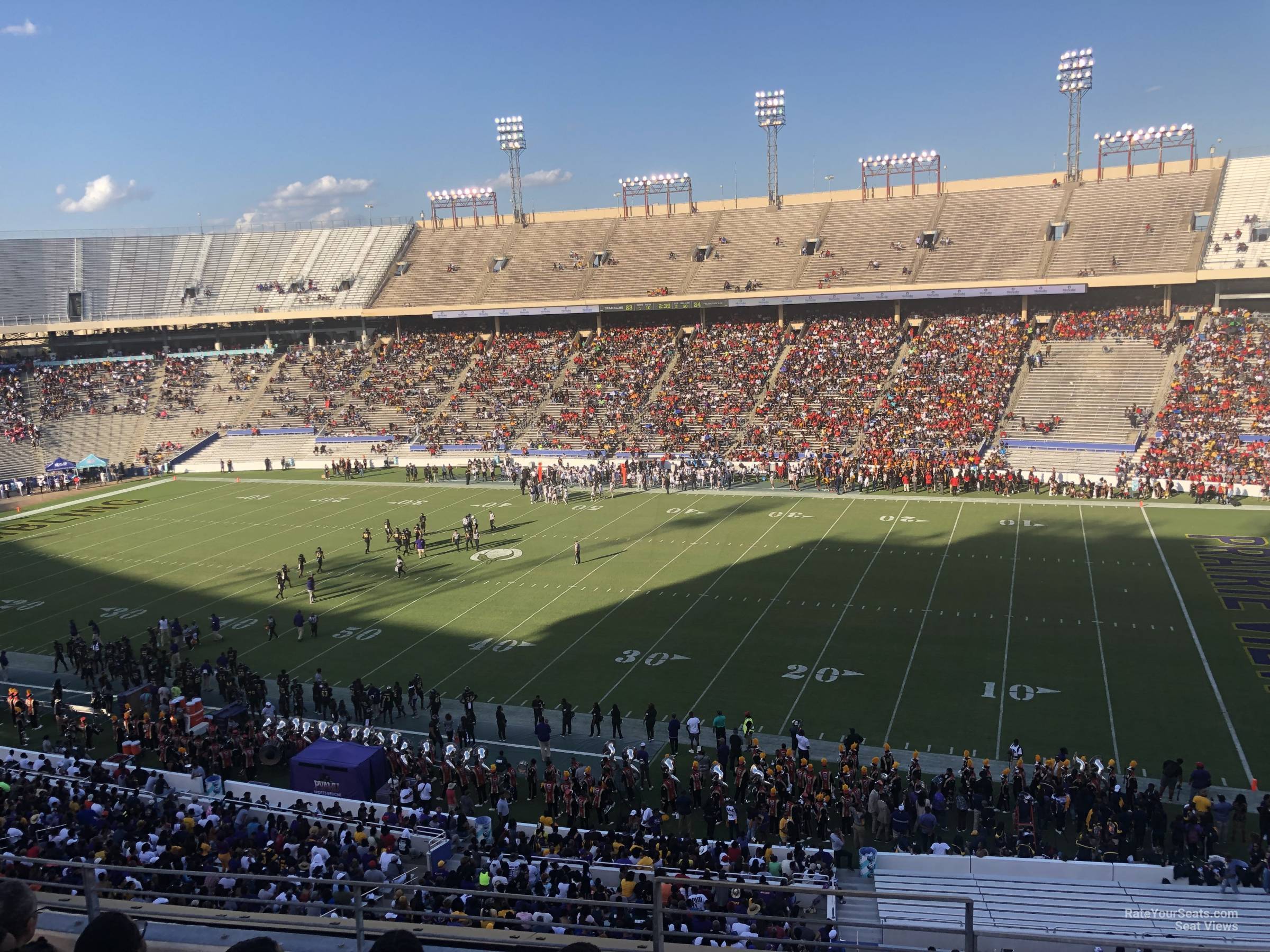 section 103, row 5 seat view  - cotton bowl stadium