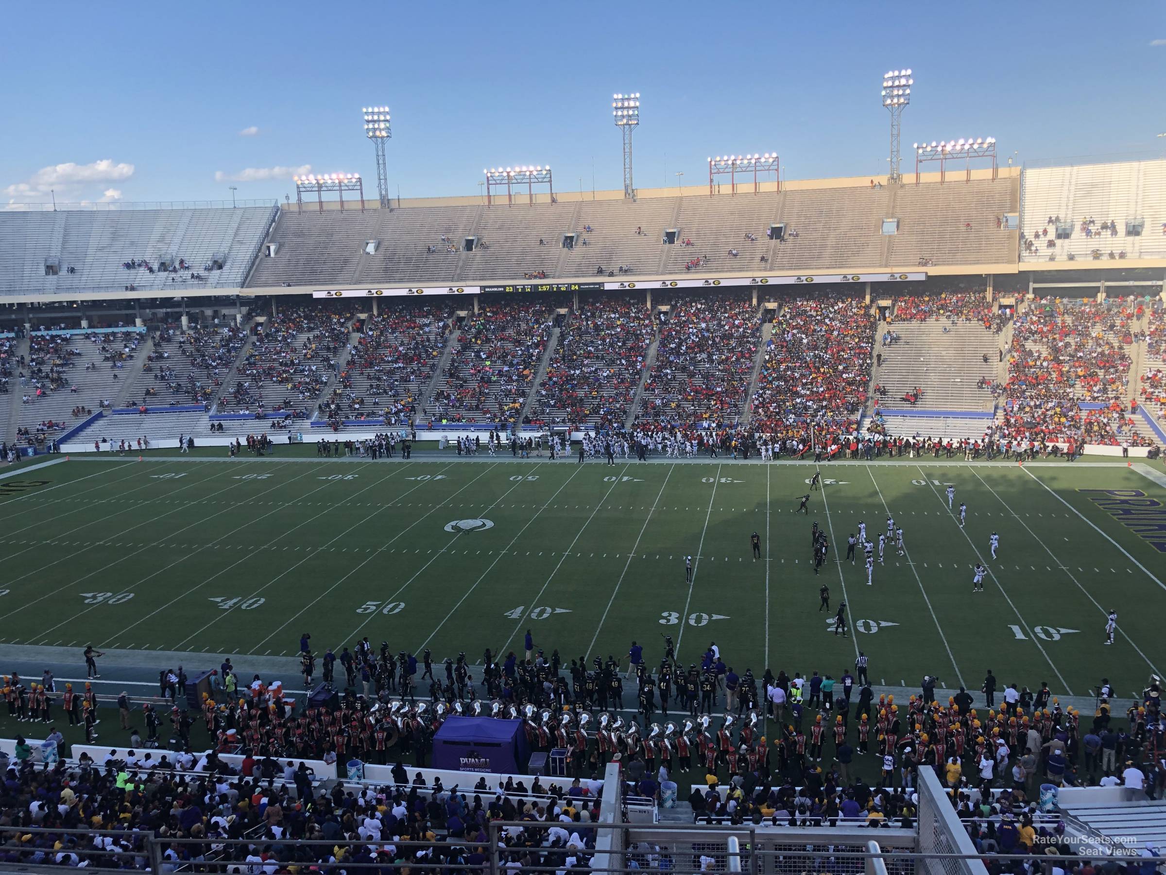 section 104, row 5 seat view  - cotton bowl stadium