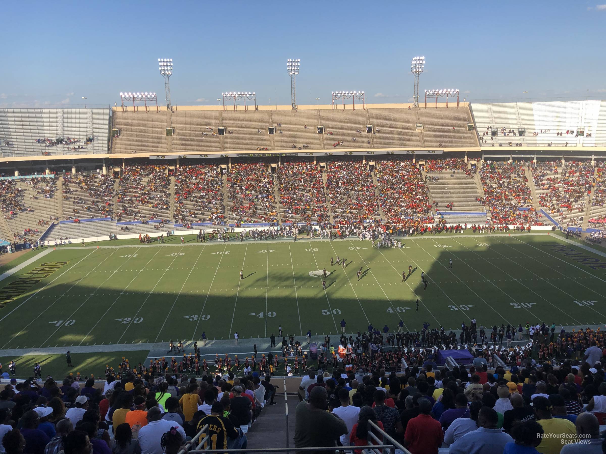 section 106, row 25 seat view  - cotton bowl stadium