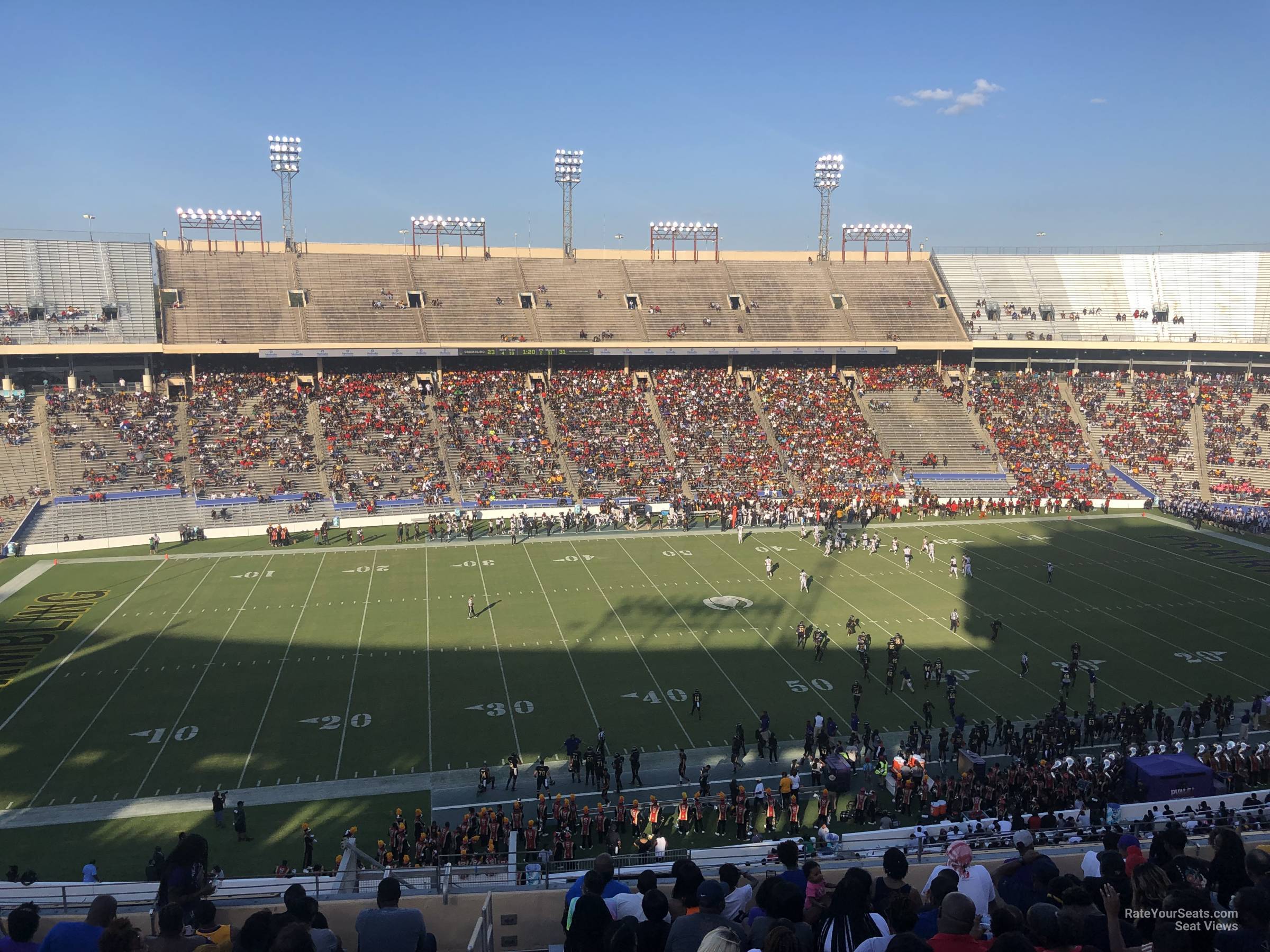 section 107, row 15 seat view  - cotton bowl stadium