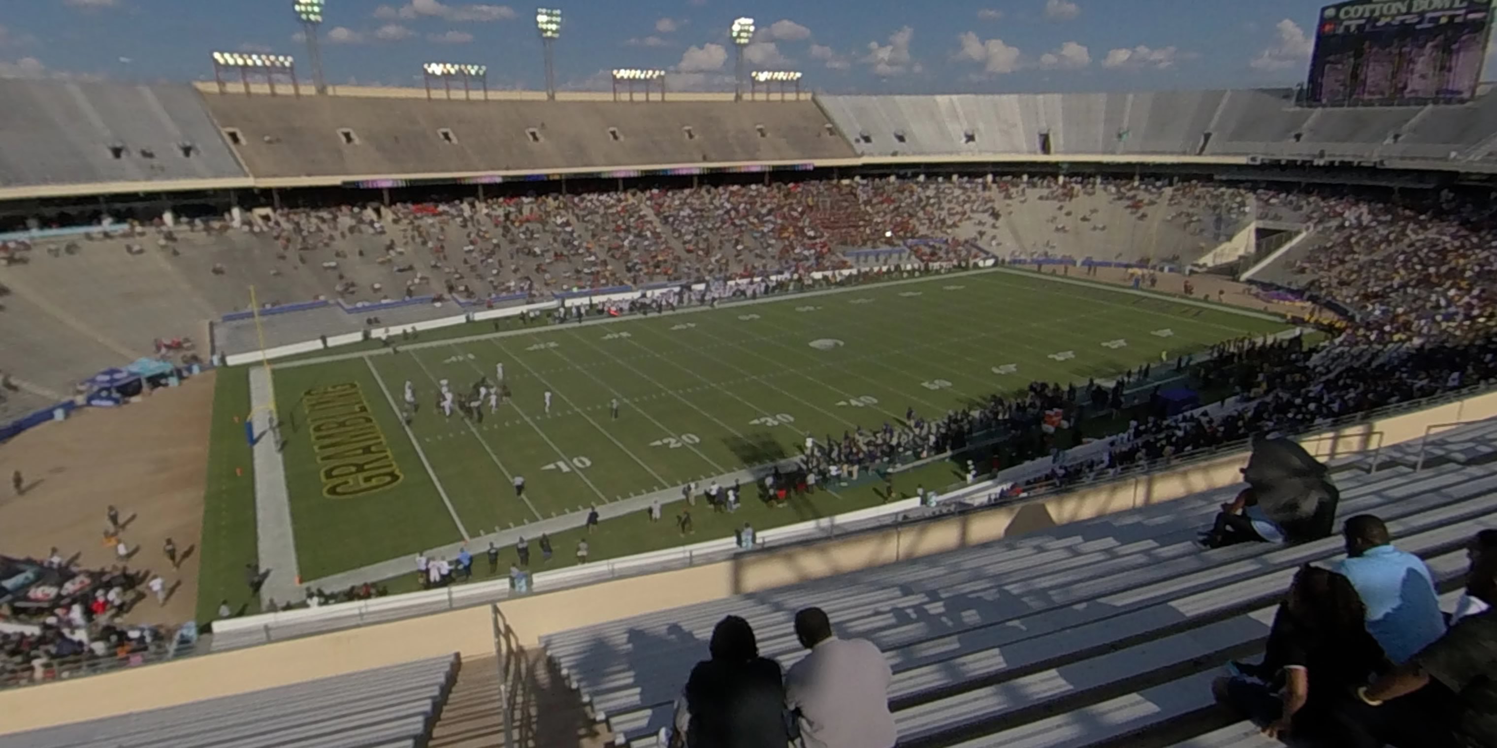 section 109 panoramic seat view  - cotton bowl