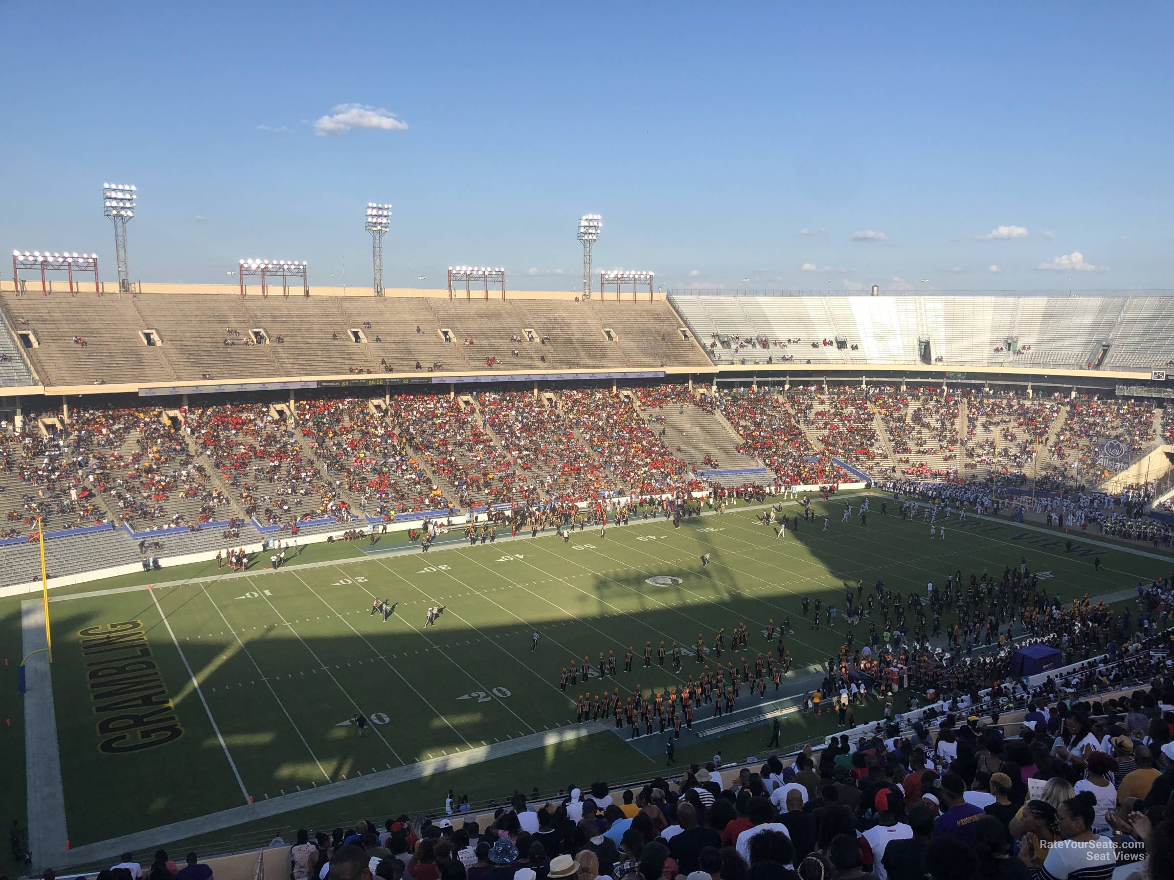 section 109, row 28 seat view  - cotton bowl stadium