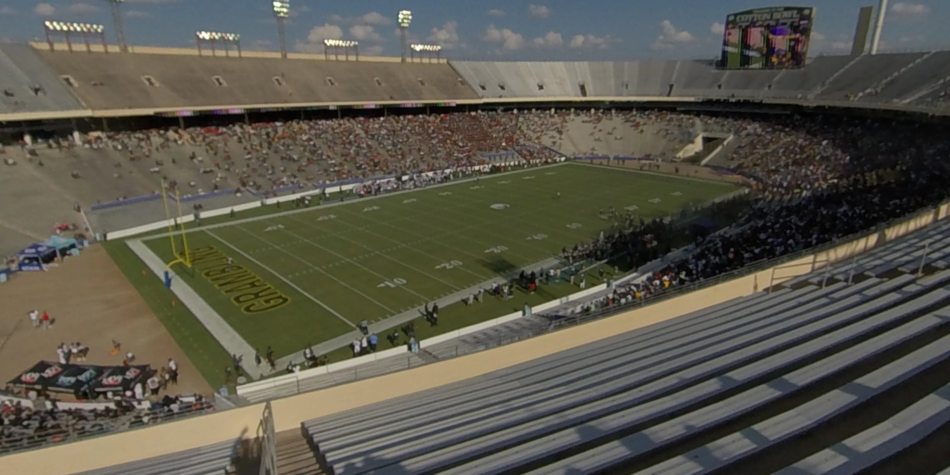 section 110 panoramic seat view  - cotton bowl