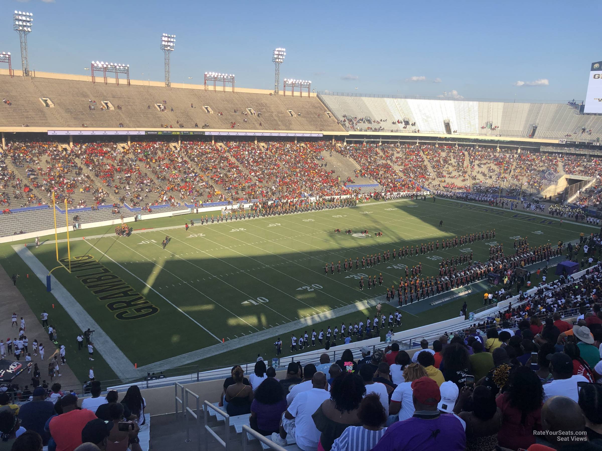 section 111, row 15 seat view  - cotton bowl