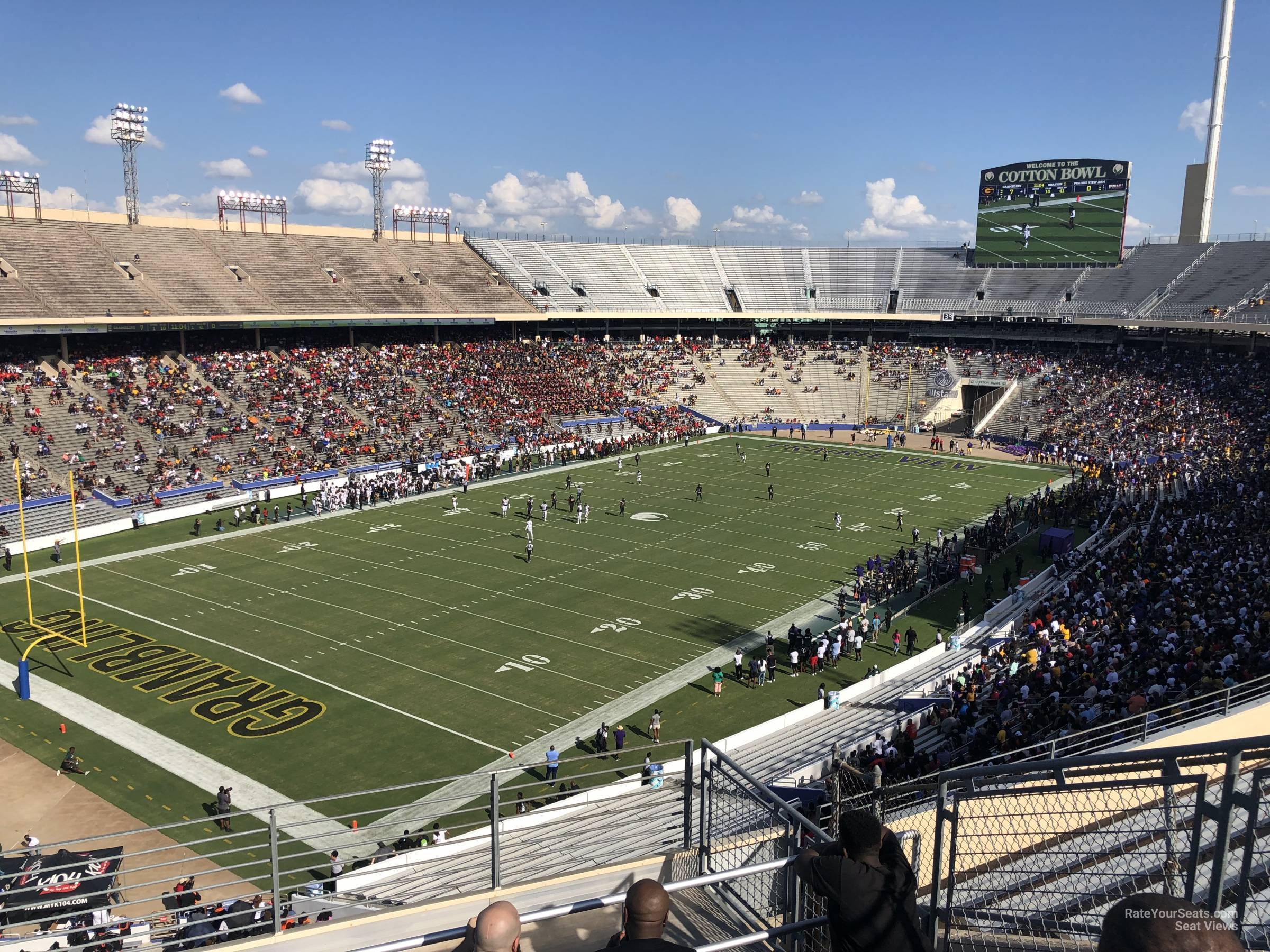 section 112, row 8 seat view  - cotton bowl