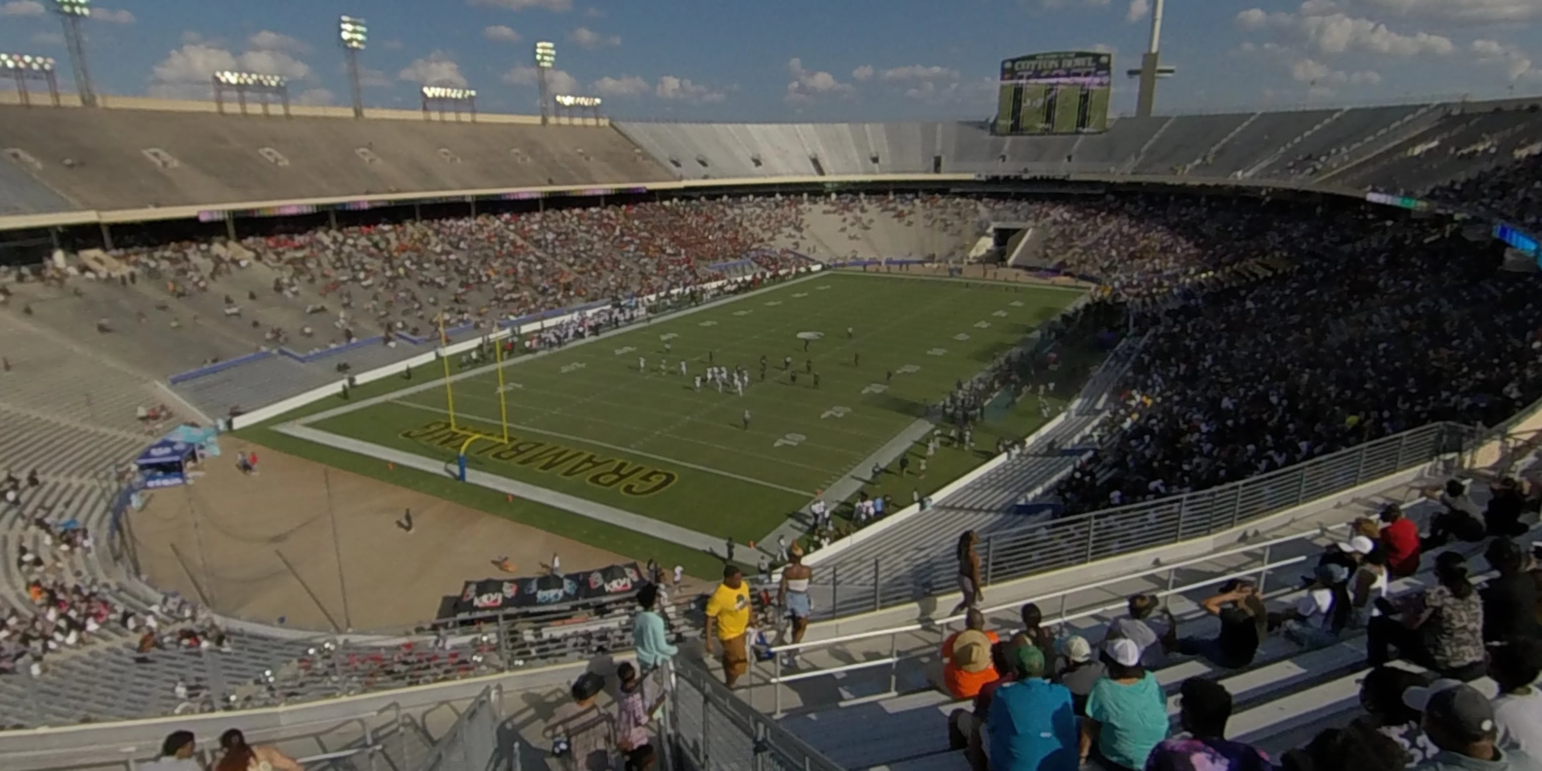 section 113 panoramic seat view  - cotton bowl