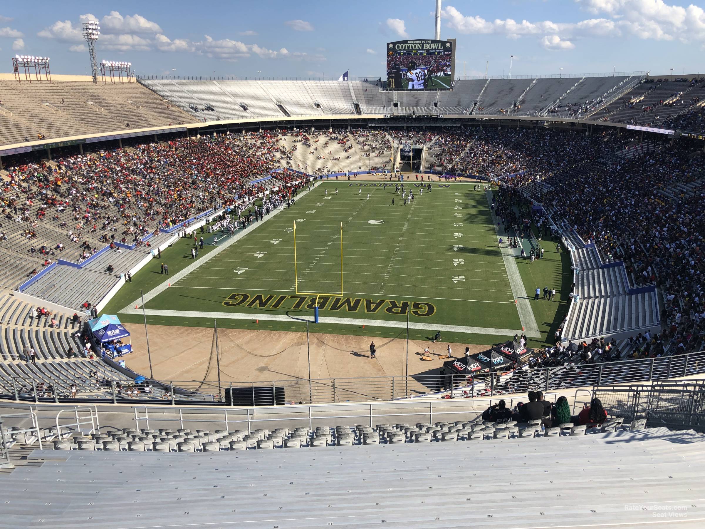section 116, row 22 seat view  - cotton bowl stadium