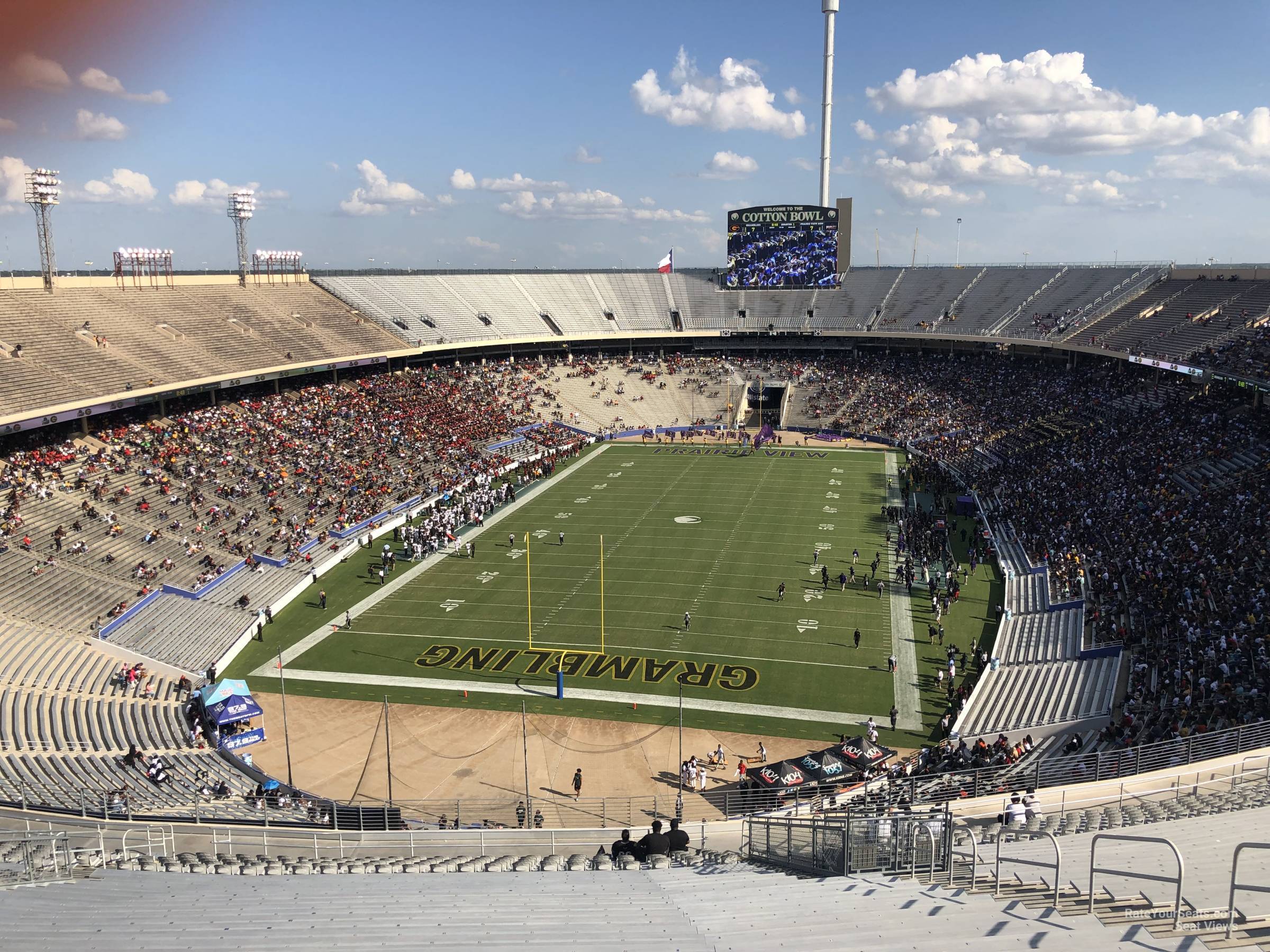 section 116, row 34 seat view  - cotton bowl