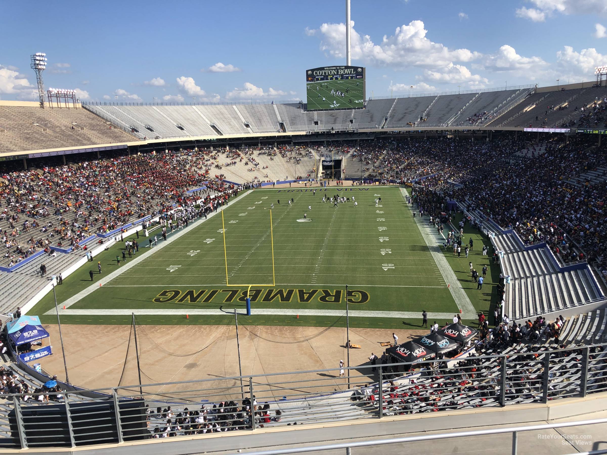 section 116, row 8 seat view  - cotton bowl