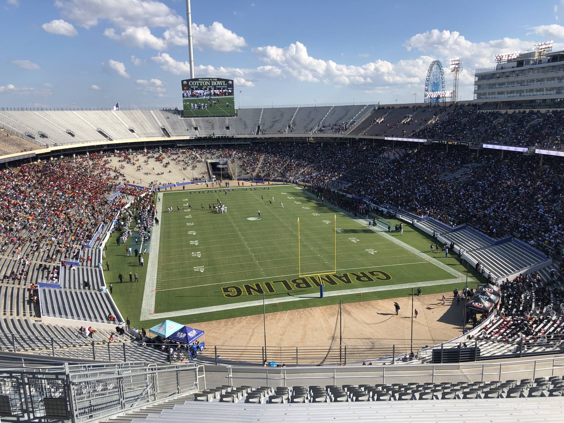 section 118, row 22 seat view  - cotton bowl