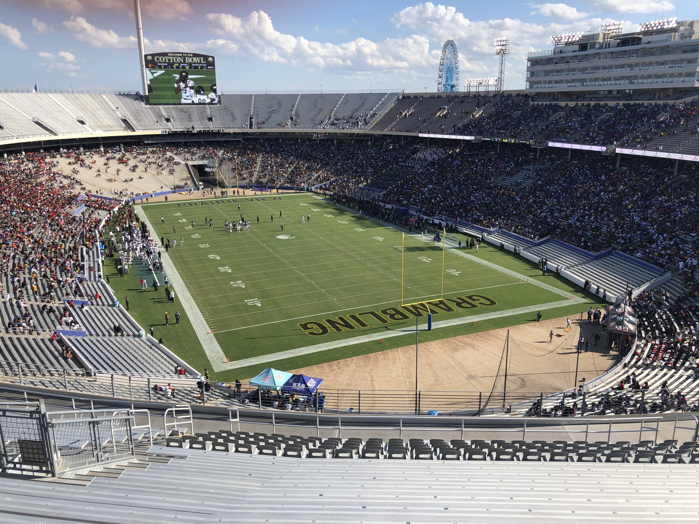 section 119, row 22 seat view  - cotton bowl
