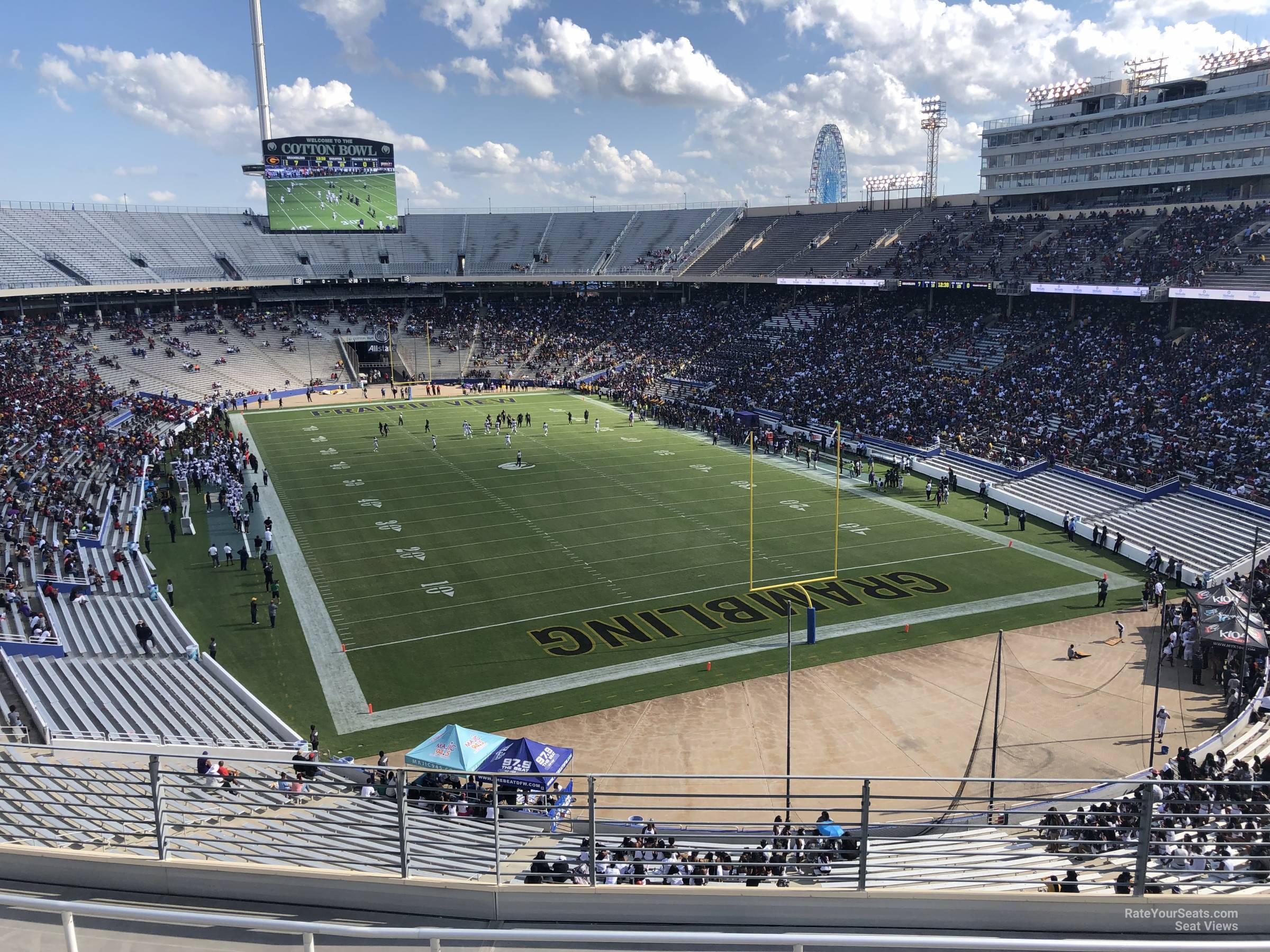 section 119, row 8 seat view  - cotton bowl