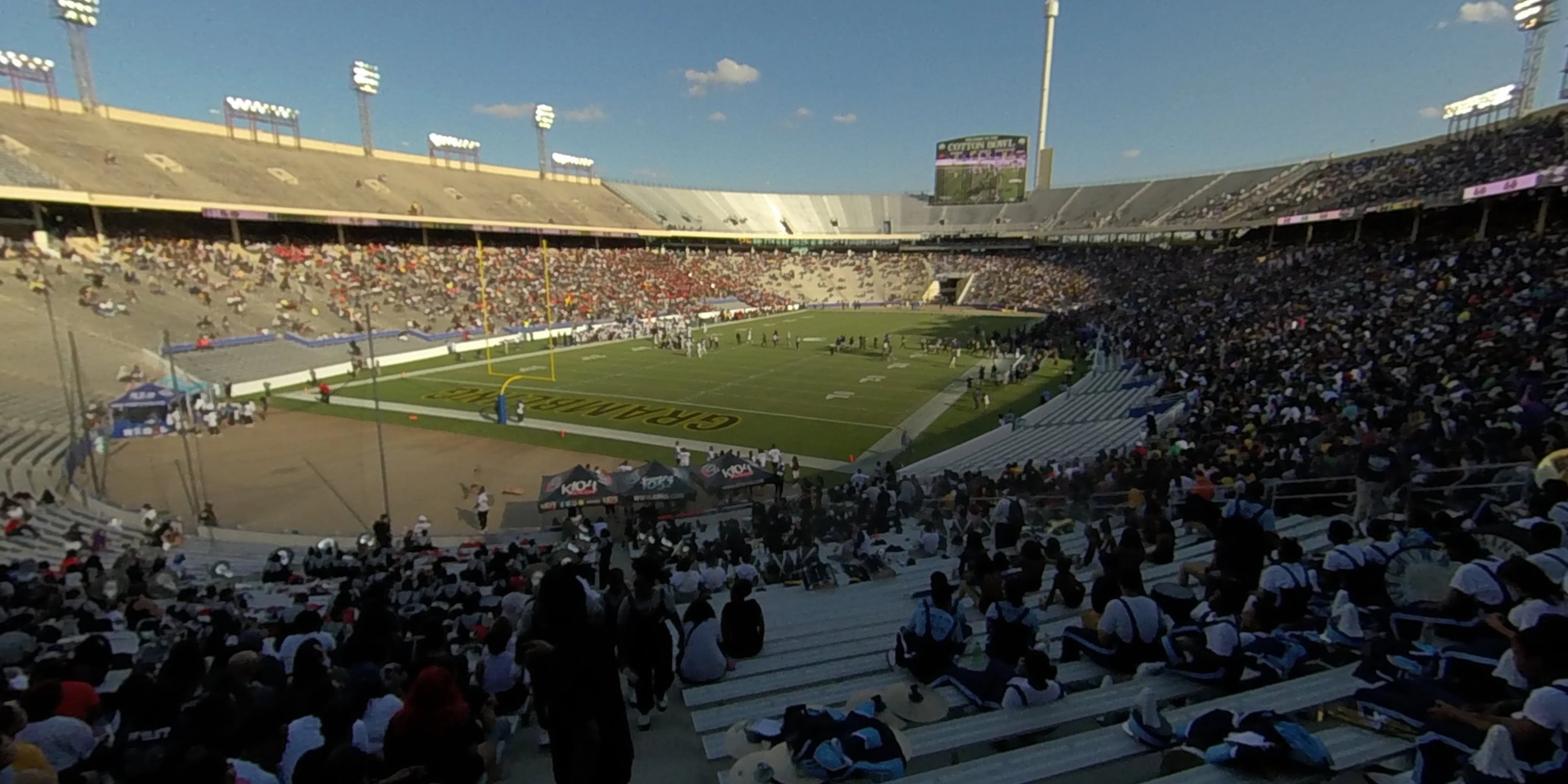 section 12 panoramic seat view  - cotton bowl
