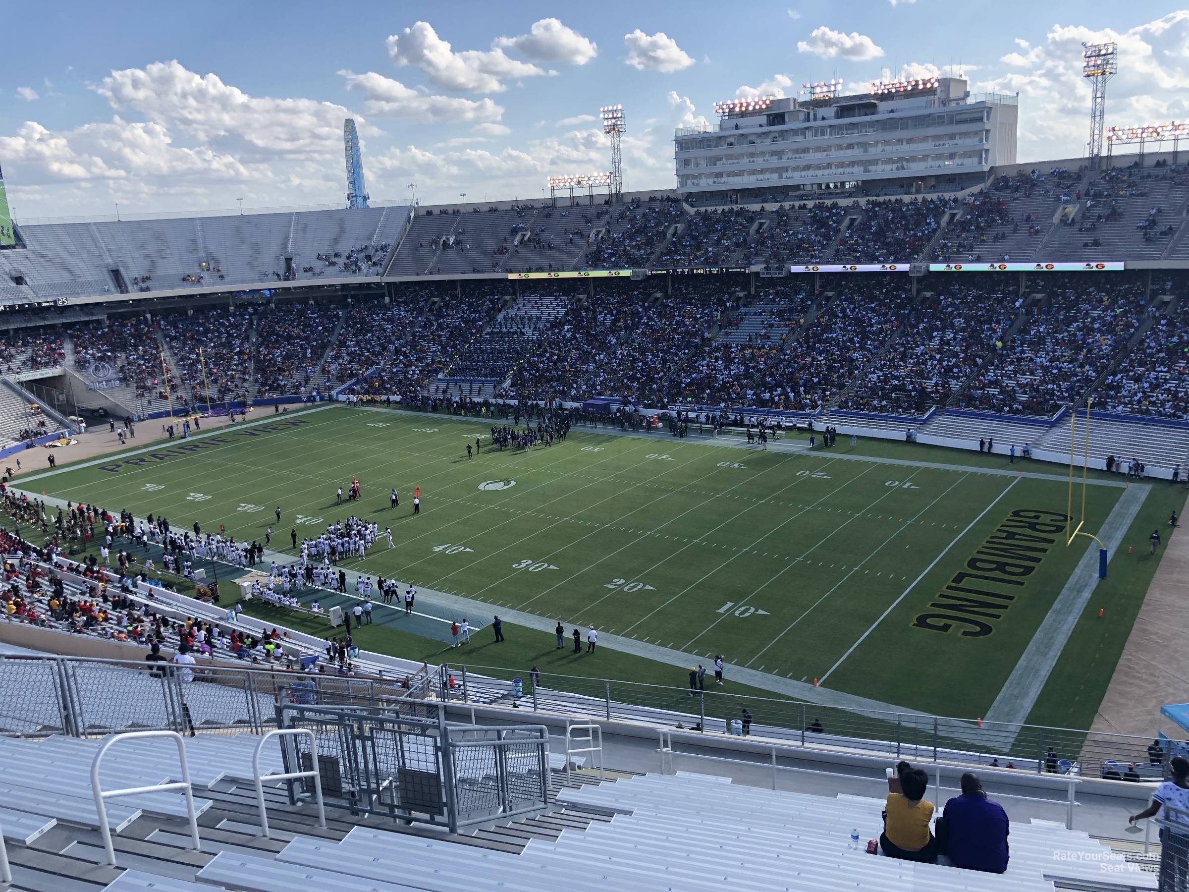 section 123, row 22 seat view  - cotton bowl stadium
