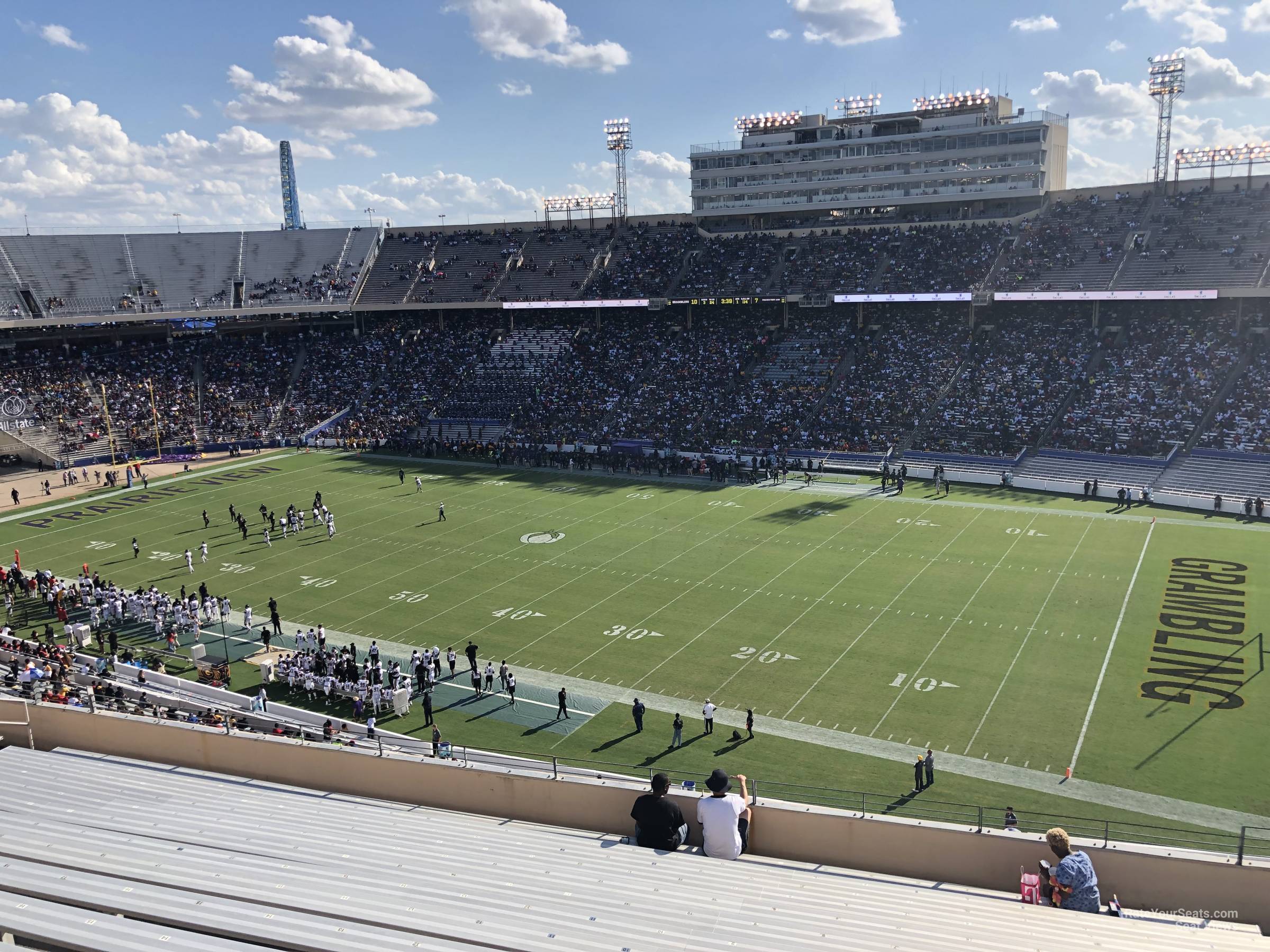 section 125, row 16 seat view  - cotton bowl
